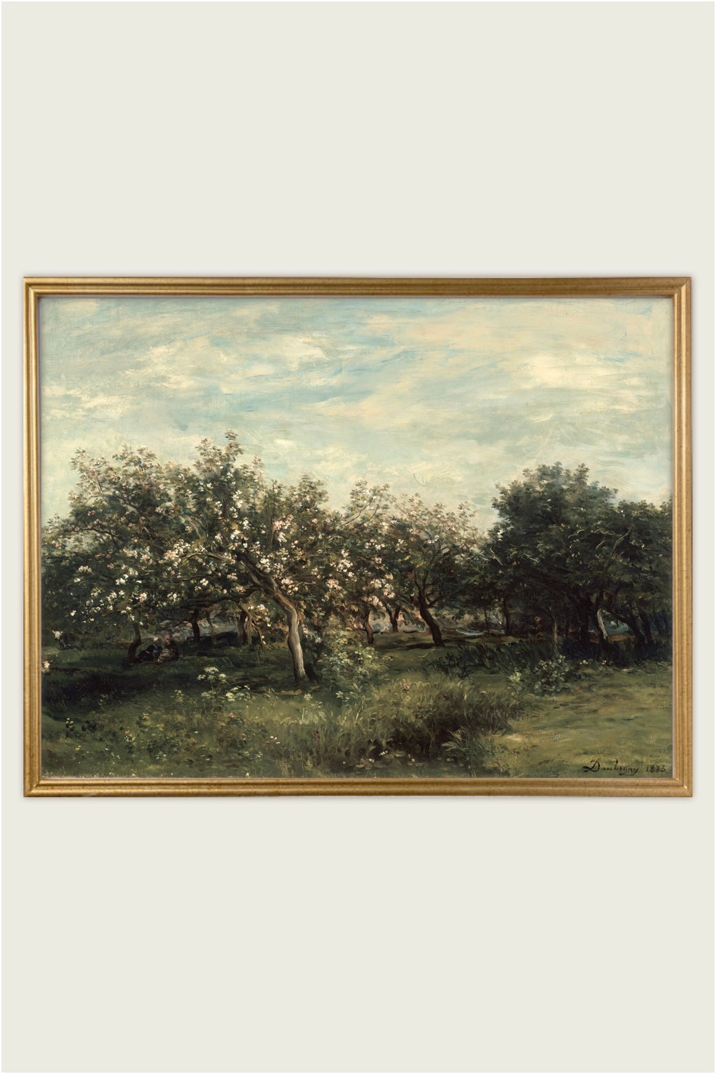 French Landscape "Apple Blossoms"