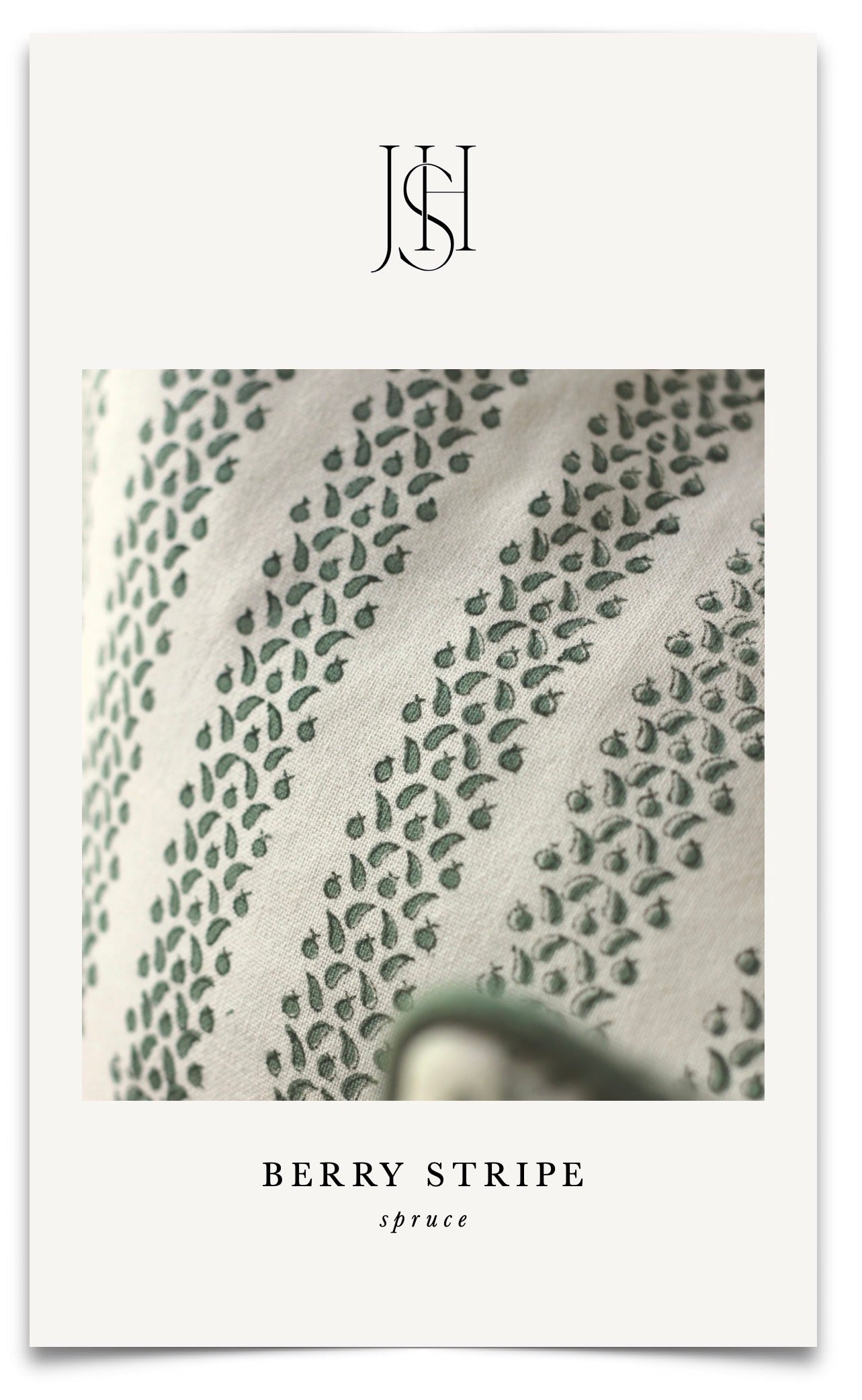 Berry Stripe Fabric by the Yard