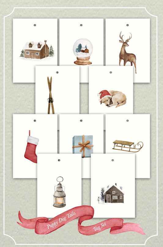 Puppydog Tails Tags - Set of 10