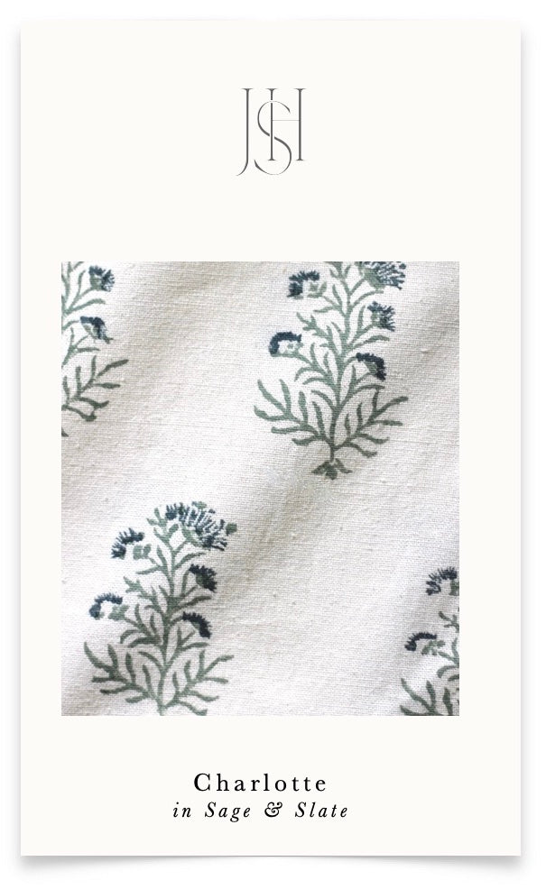 Charlotte in Blue Fabric by the Yard