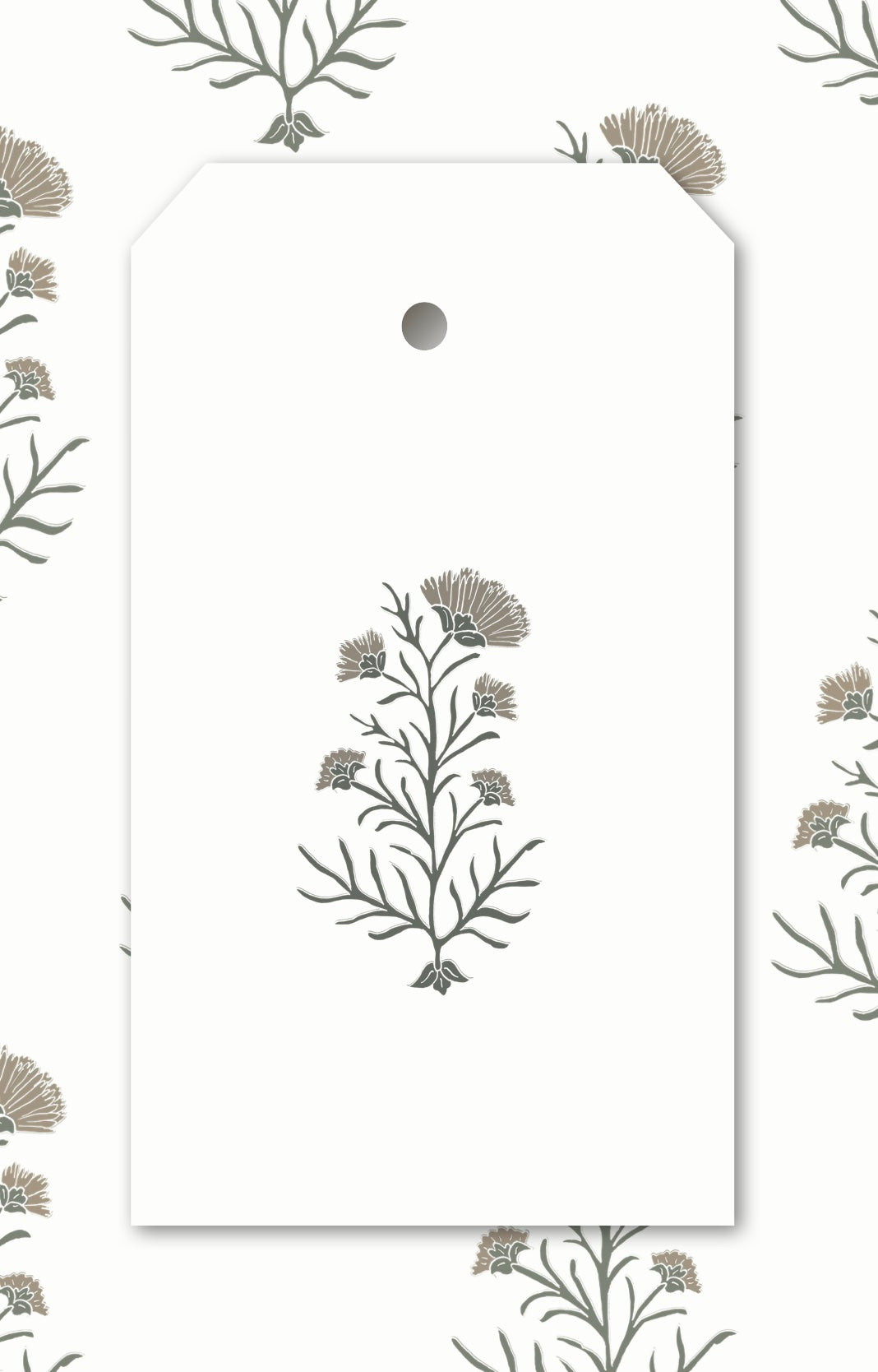 Charlotte Tags - Set of 10, Spruce & Gold