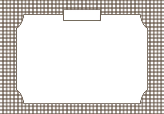 Paper Placemats - Chocolate Gingham