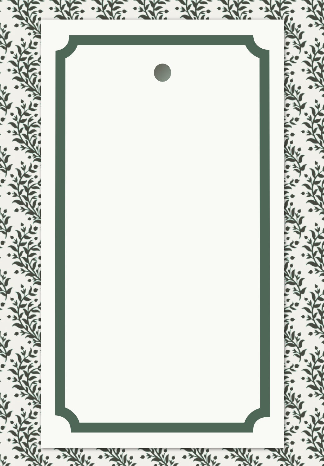 Green Border Tags