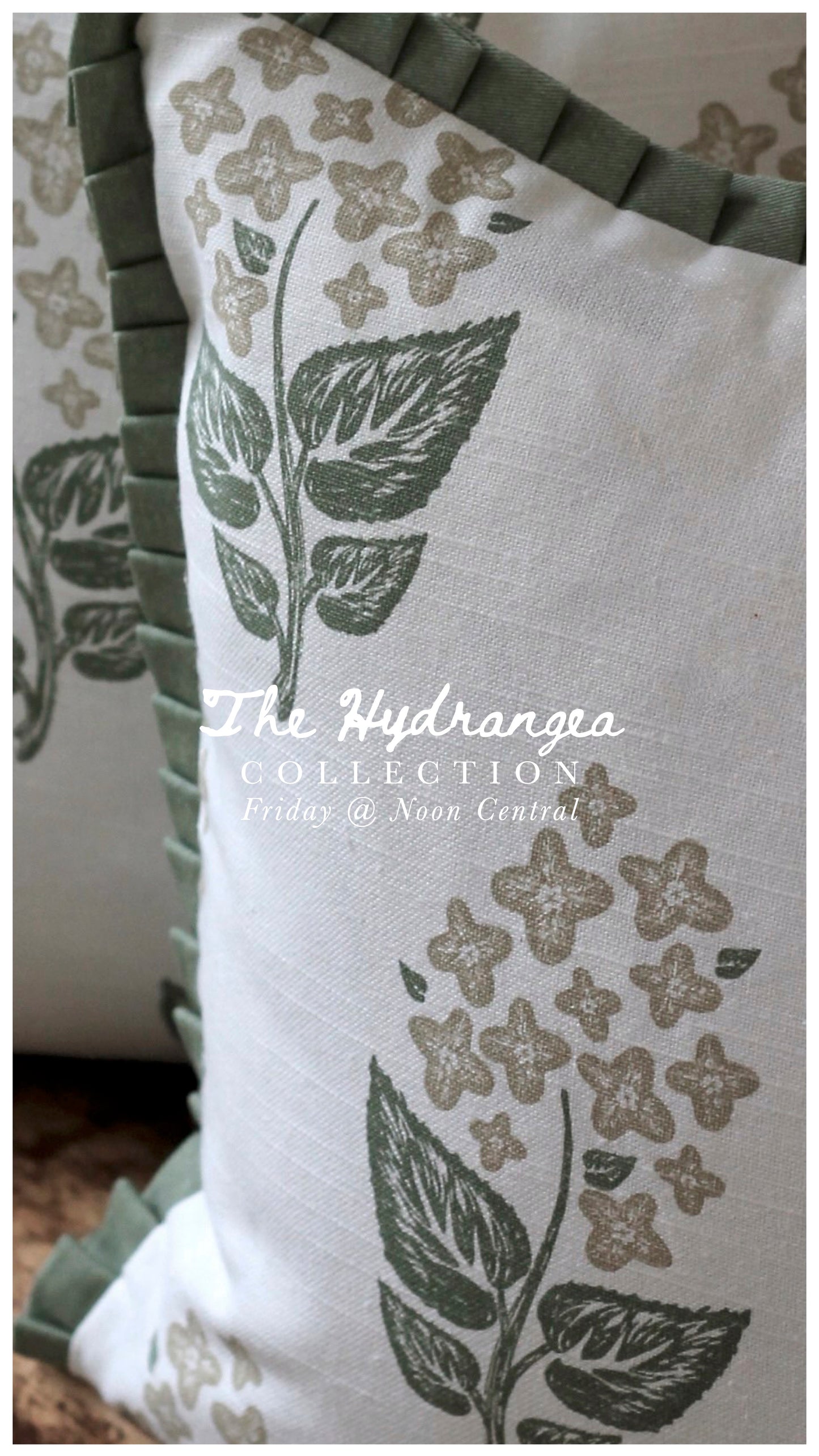 Hydrangea Flower Cotton Covers with Spruce Flange | 3 sizes