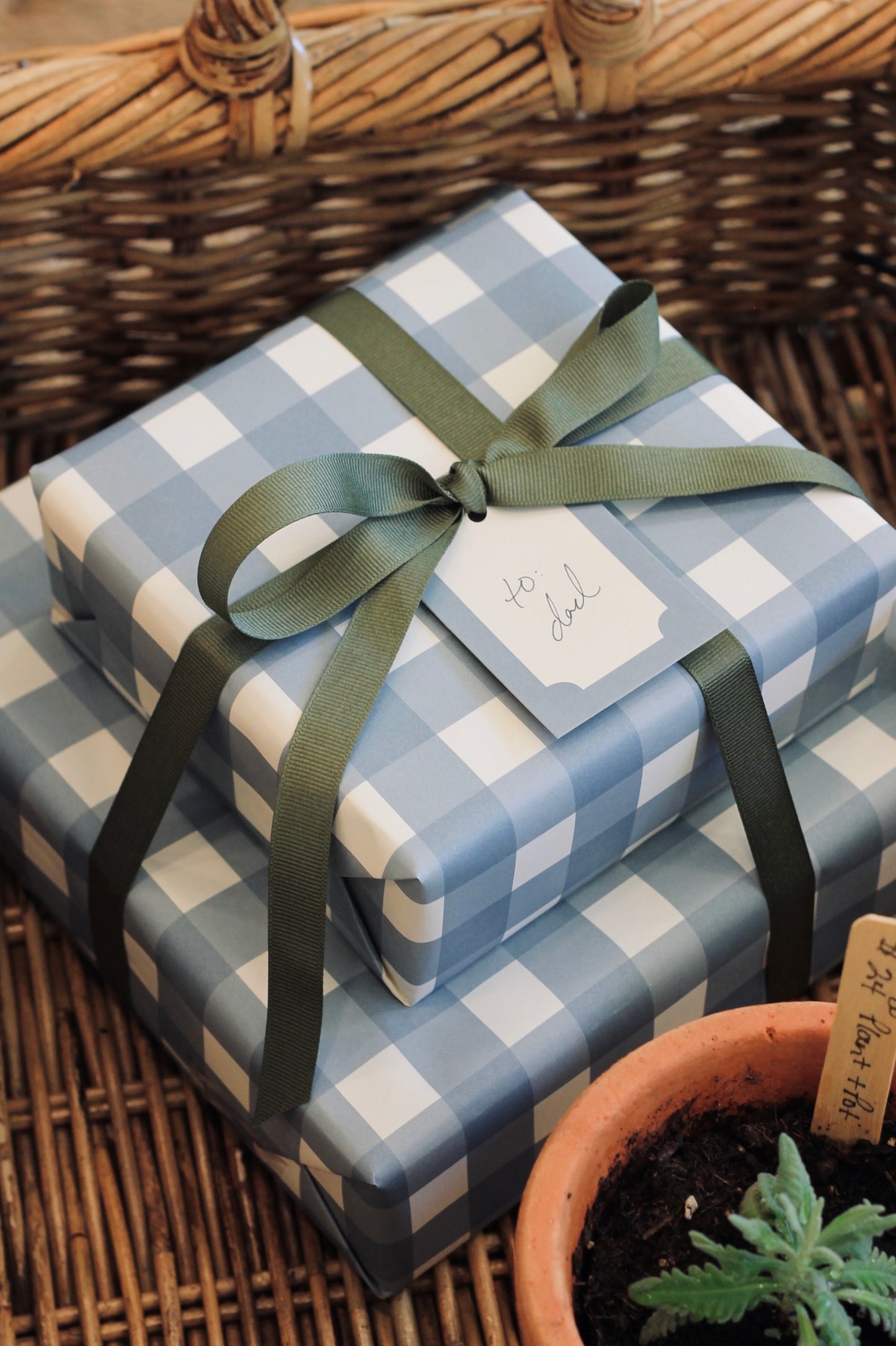 Mason Wrapping Paper, Navy