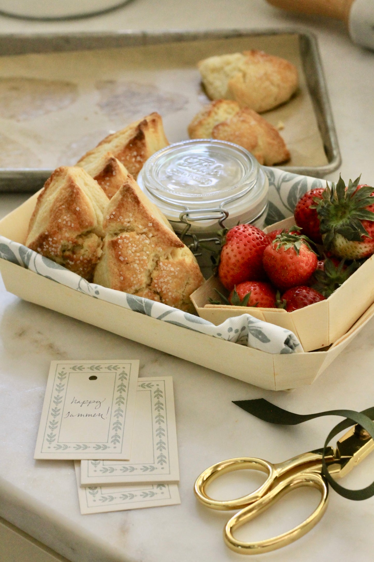 Wooden Baking Basket - Flat