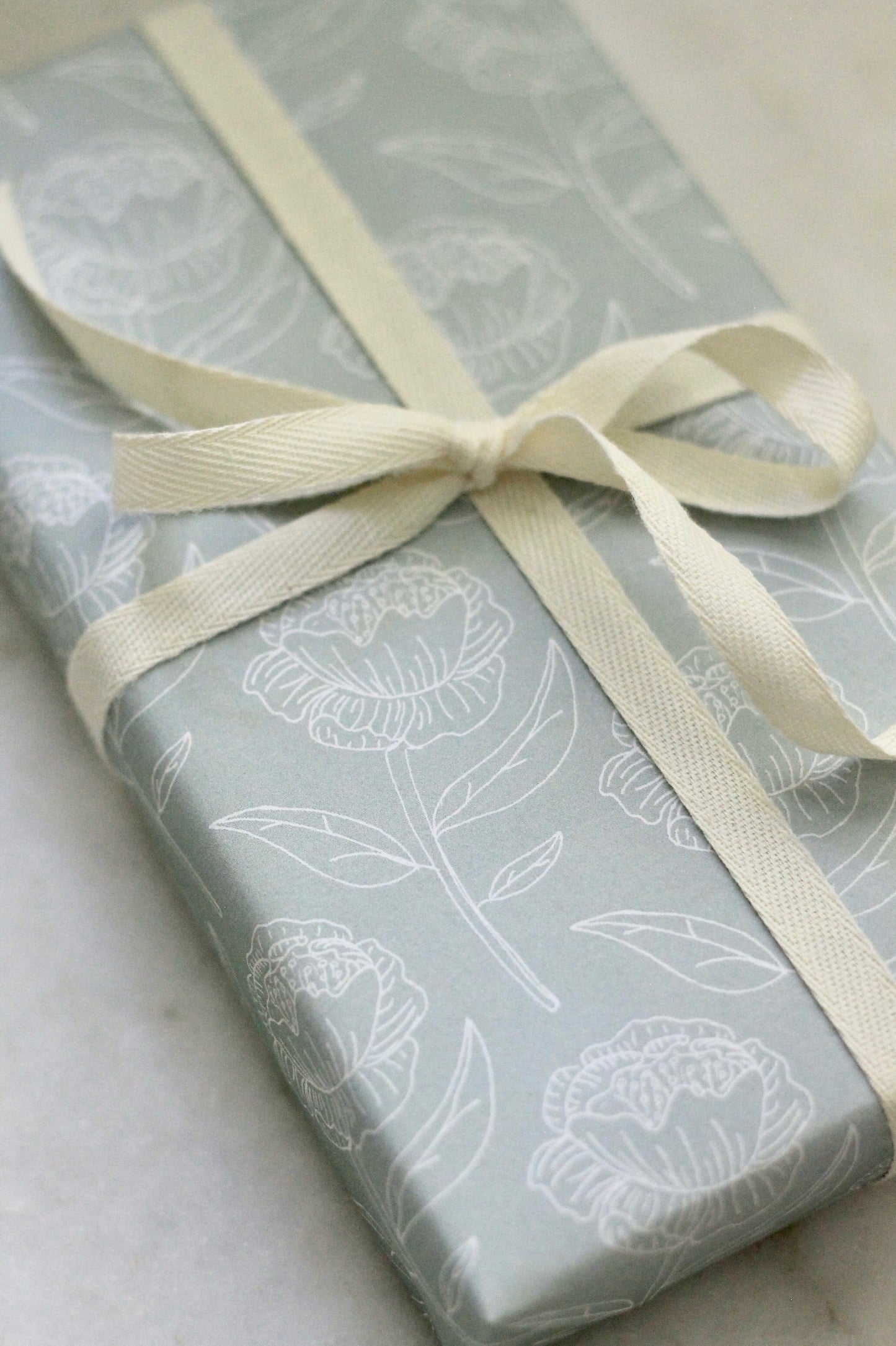 EH Wrapping Paper - Peony, Sage