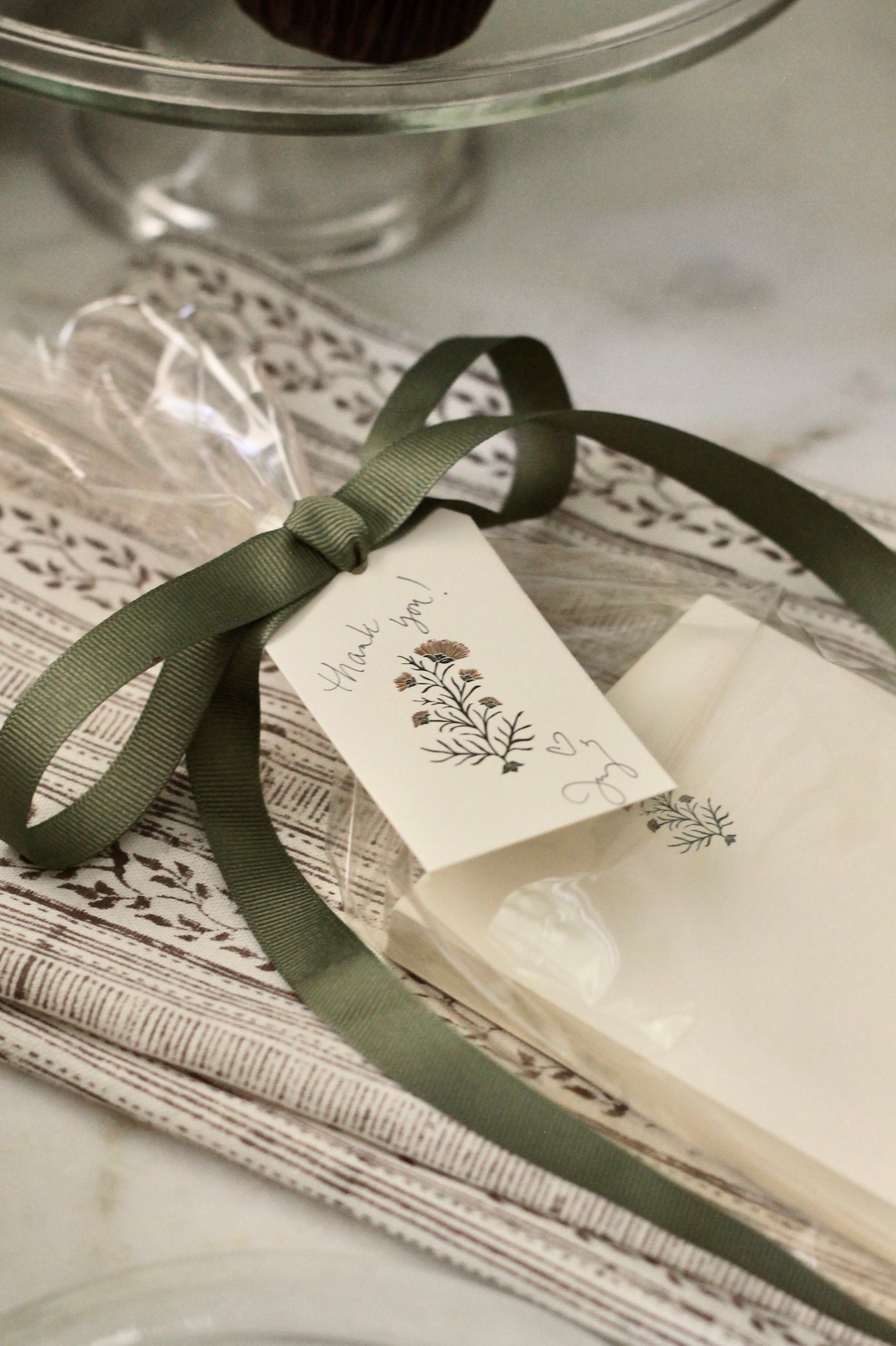 Charlotte Tags - Set of 10, Spruce & Gold