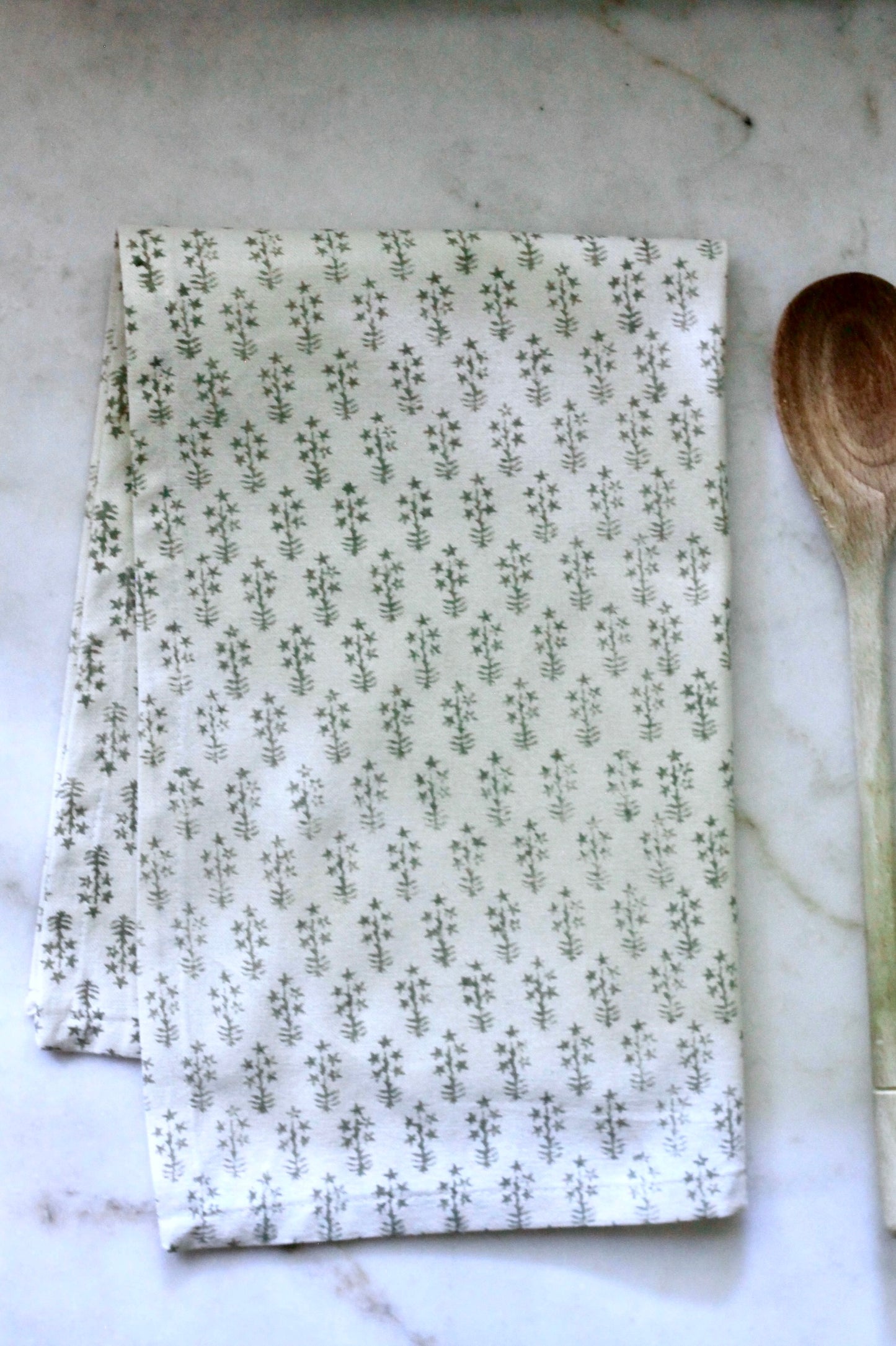Emma in Blue Tea Towels