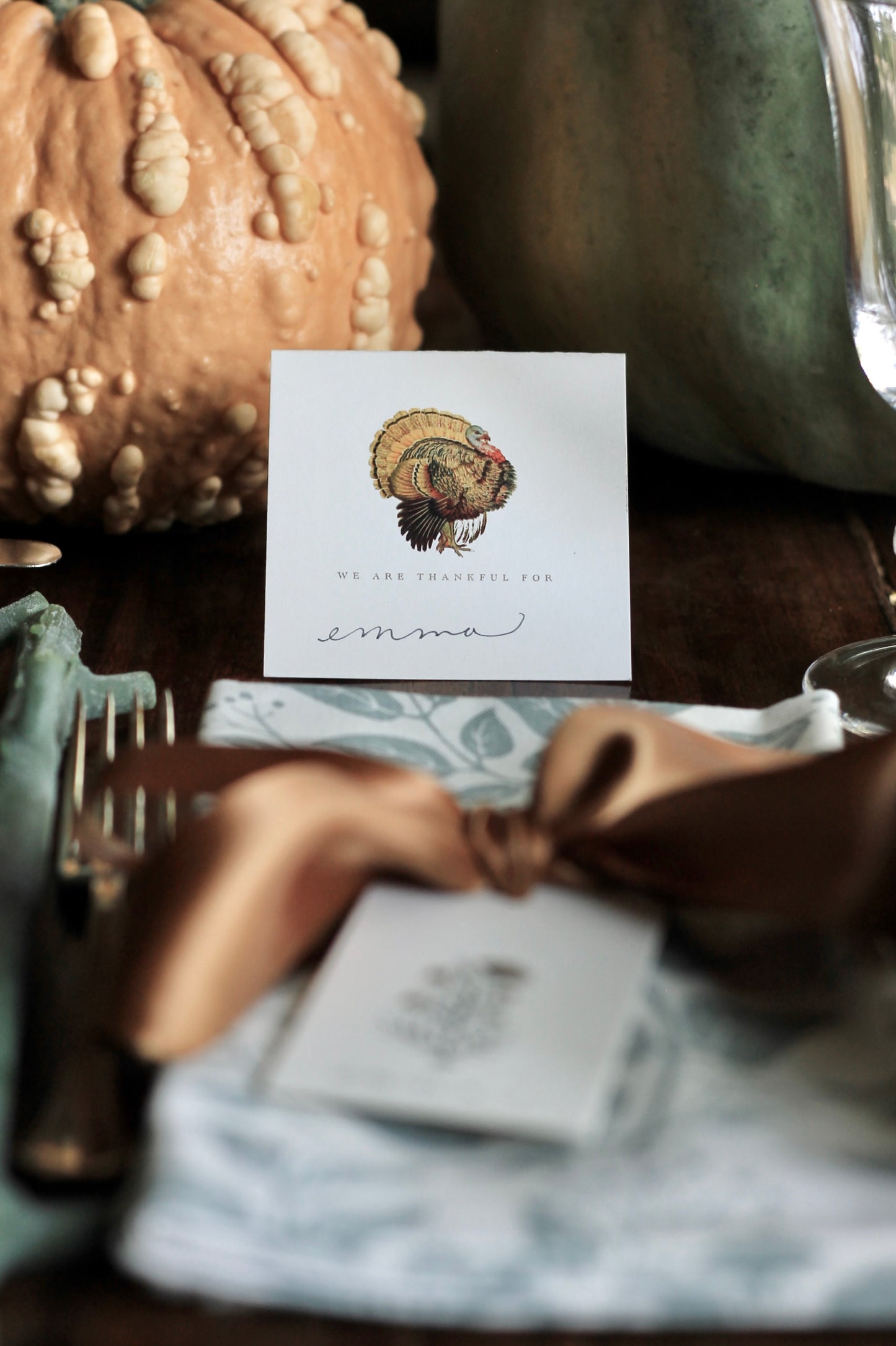 "We Are Thankful For" Folded Cards