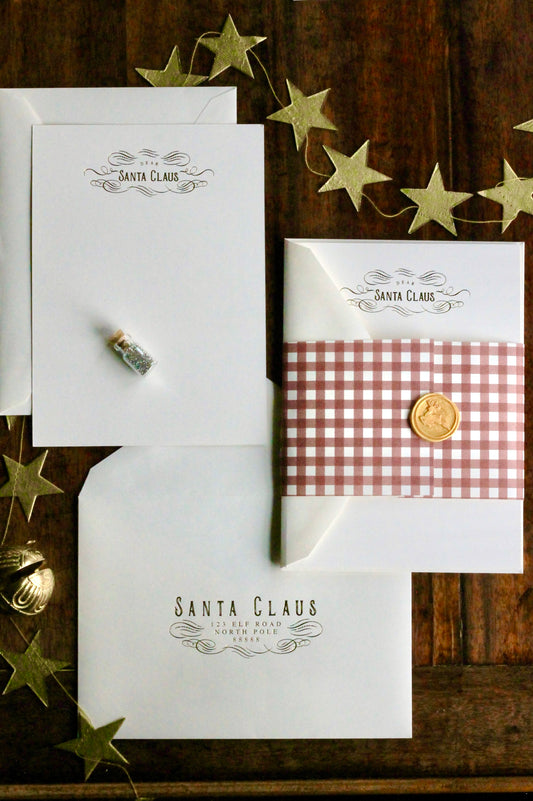 Exclusive "Dear Santa Stationery"