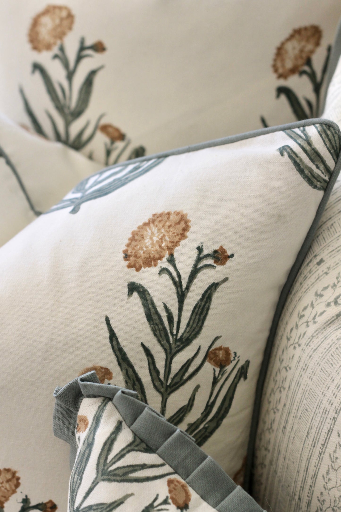Amanda in Natural Pillow Covers