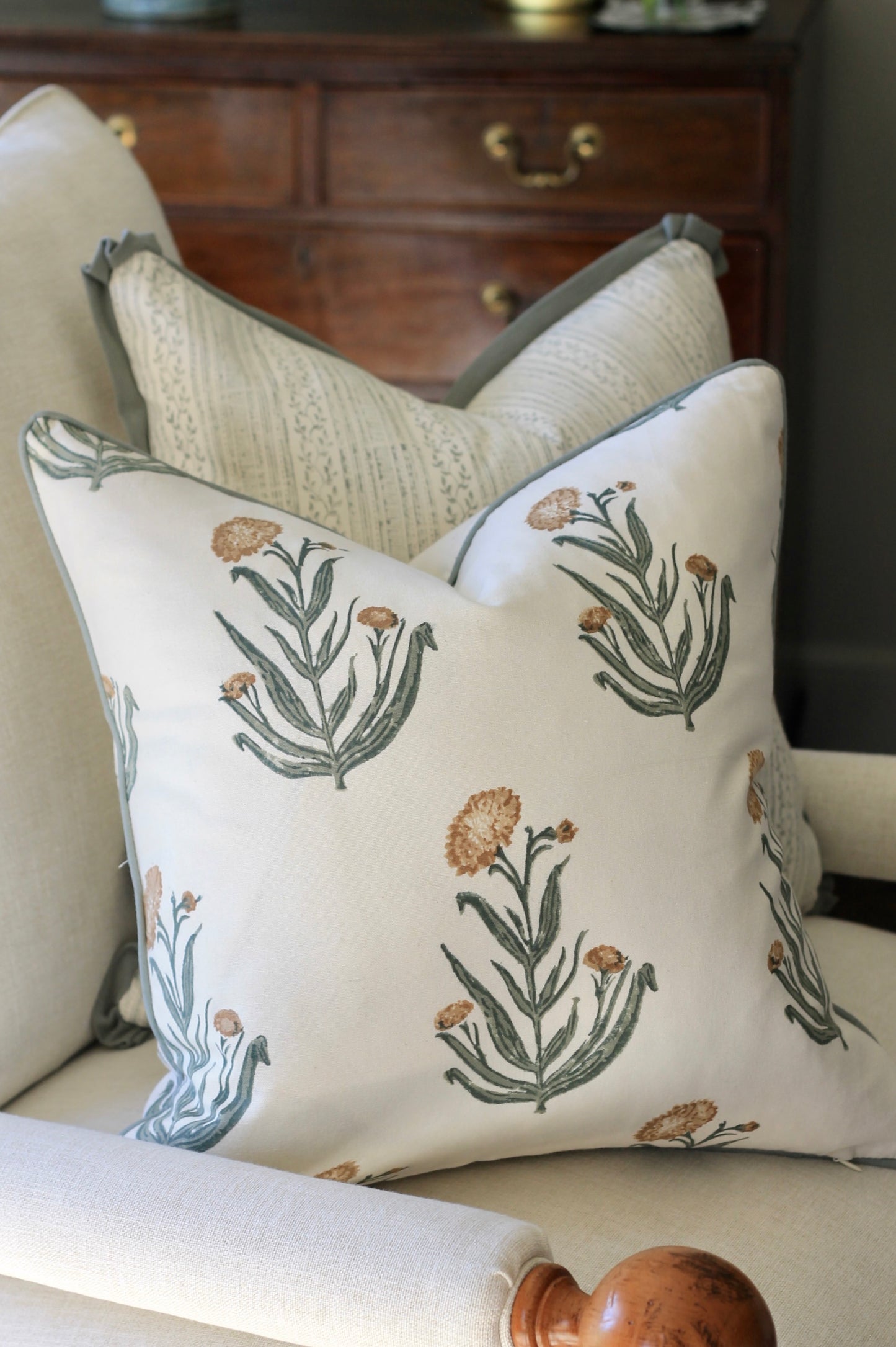 Amanda in Natural Pillow Covers