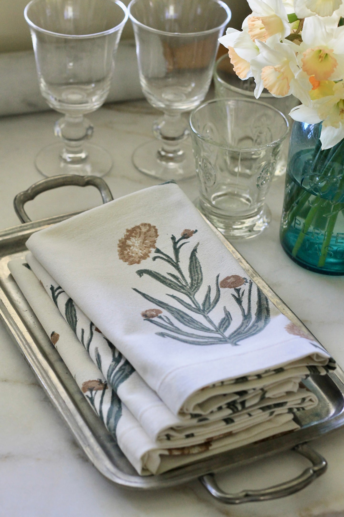 Amanda in Natural Napkins - Set of 4