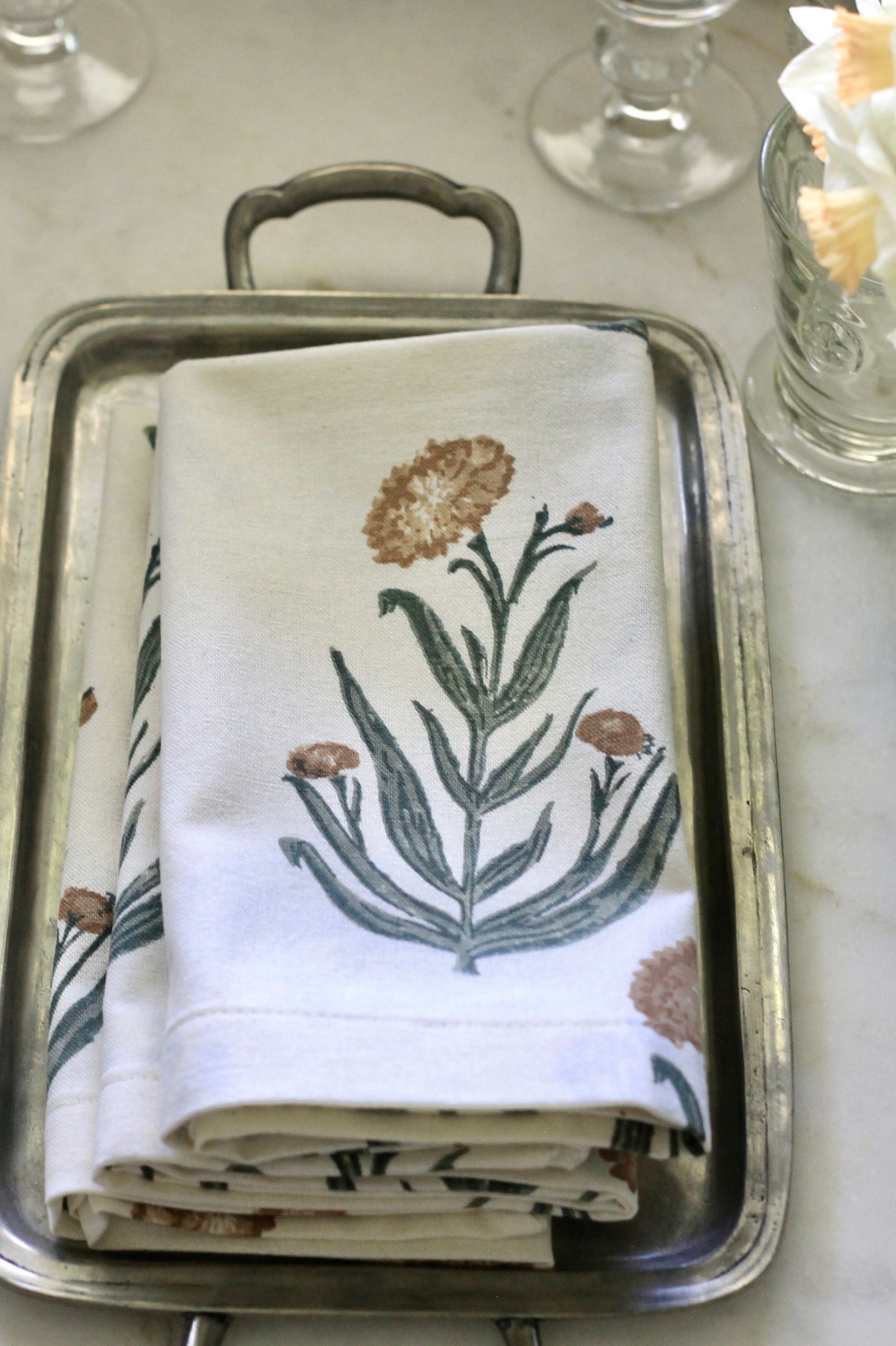 Amanda in Natural Napkins - Set of 4