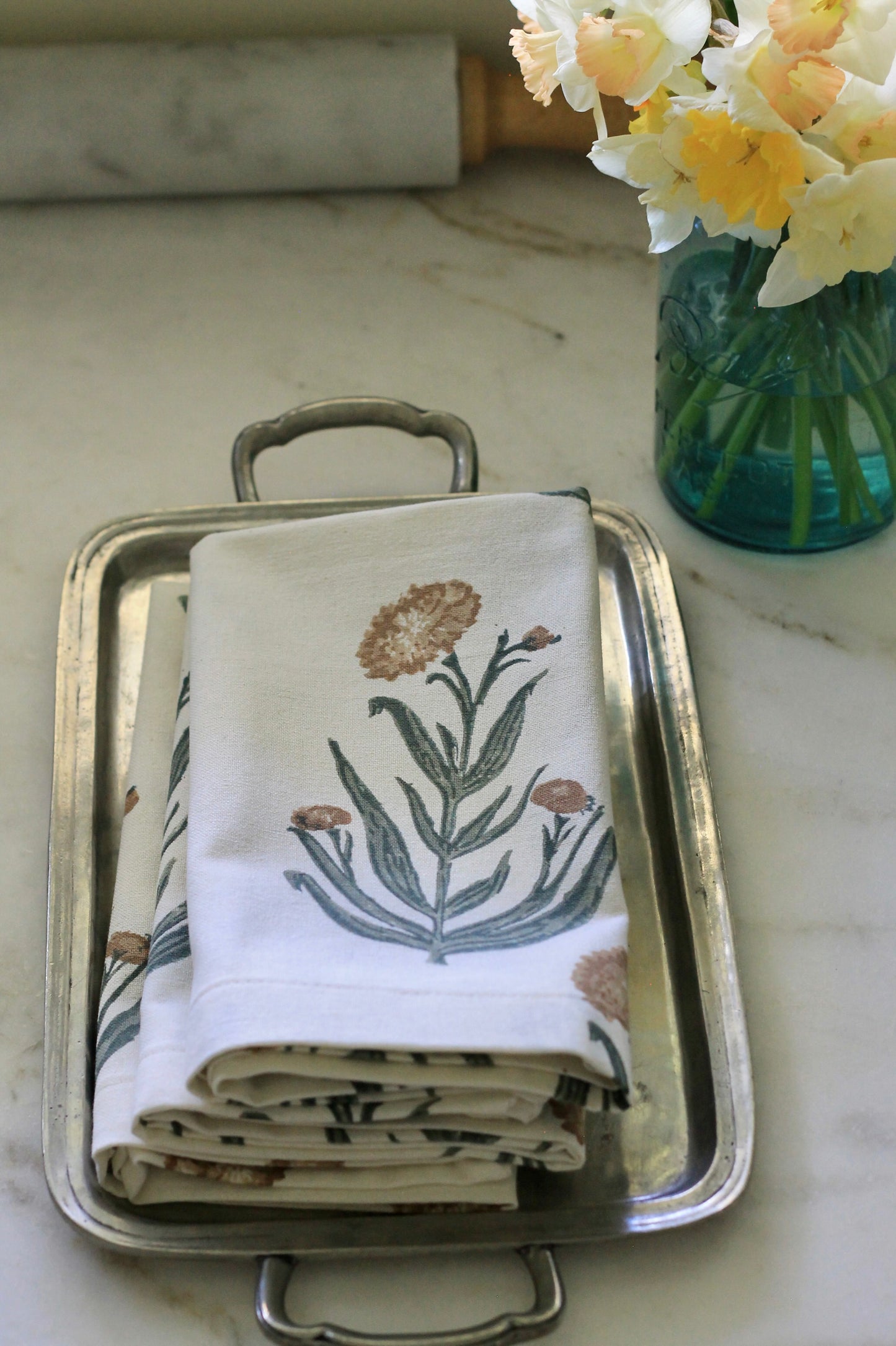Amanda in Natural Napkins - Set of 4