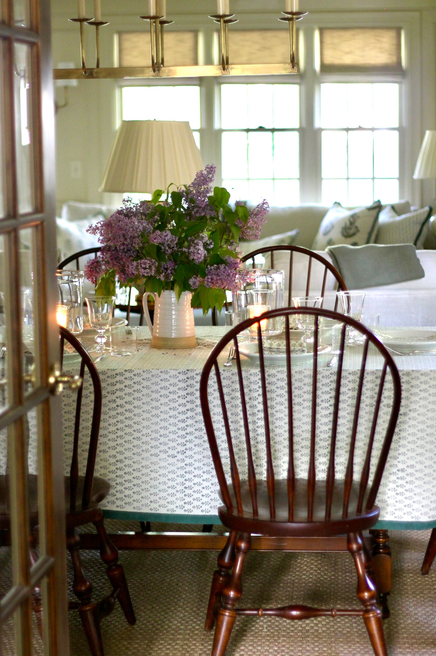 Emma in Deep Green Tablecloths