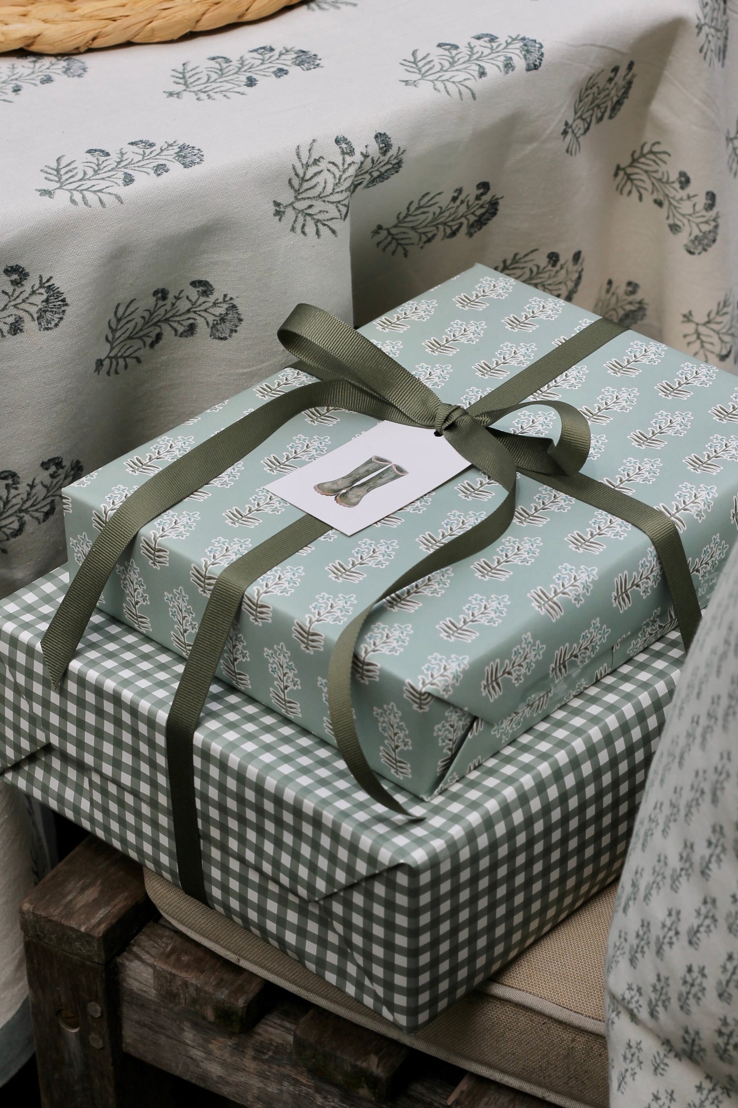 Emma Flower Wrapping Papers - 4 sheets