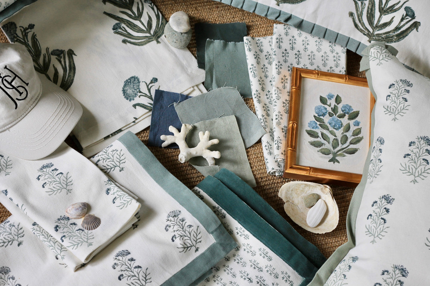 Nantucket Blue Hydrangea Painting Prints