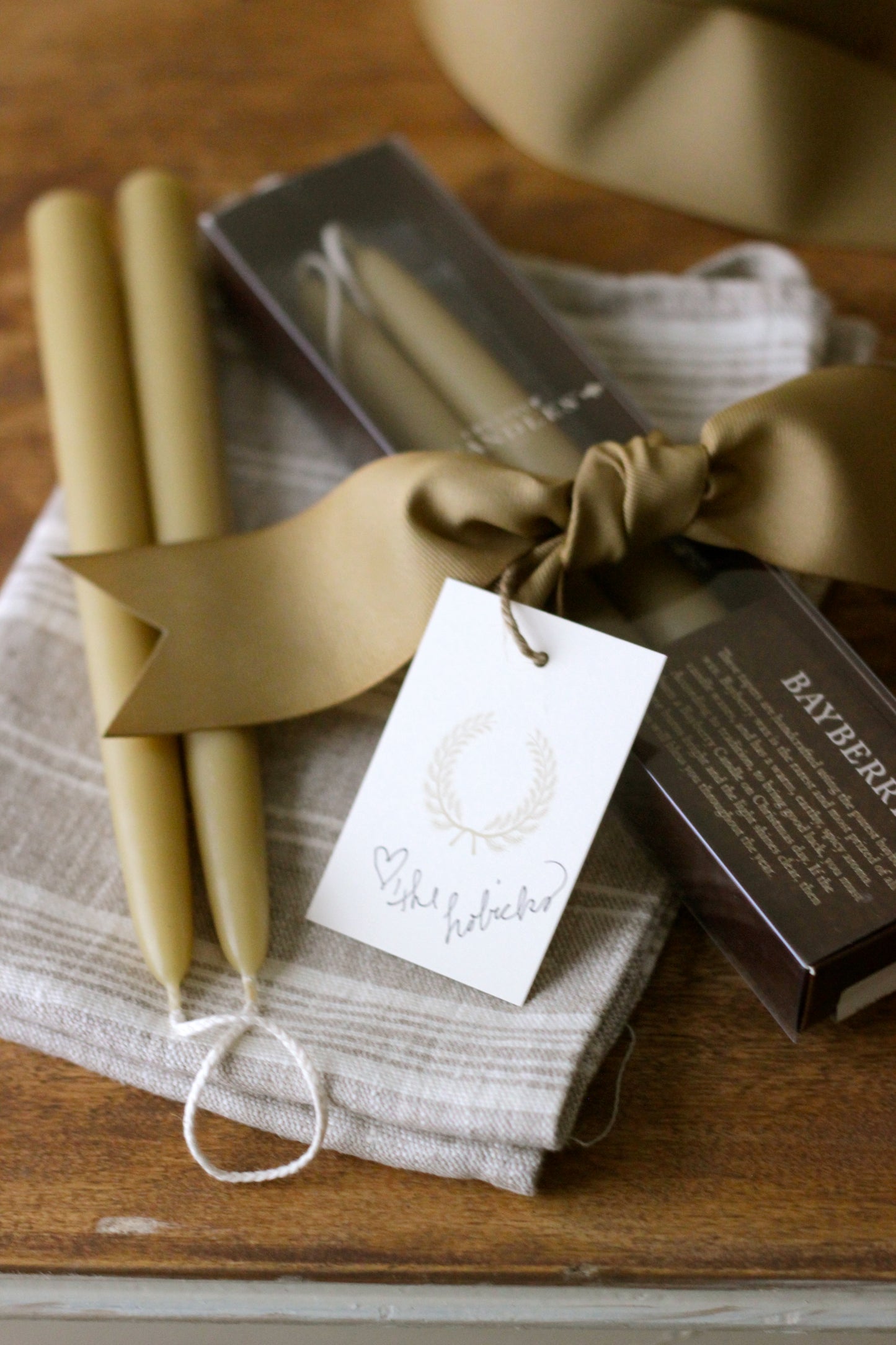 Bayberry Candles - Hand Dipped Taper Set