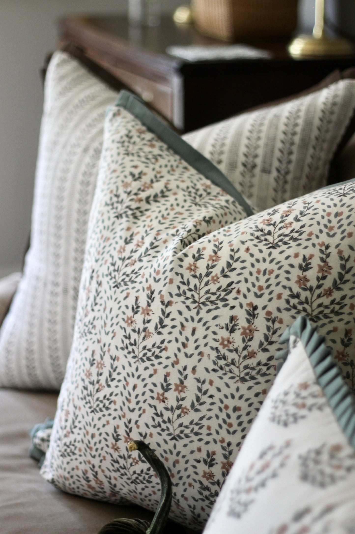 Marcella Movement Pillow Covers | Green Flange