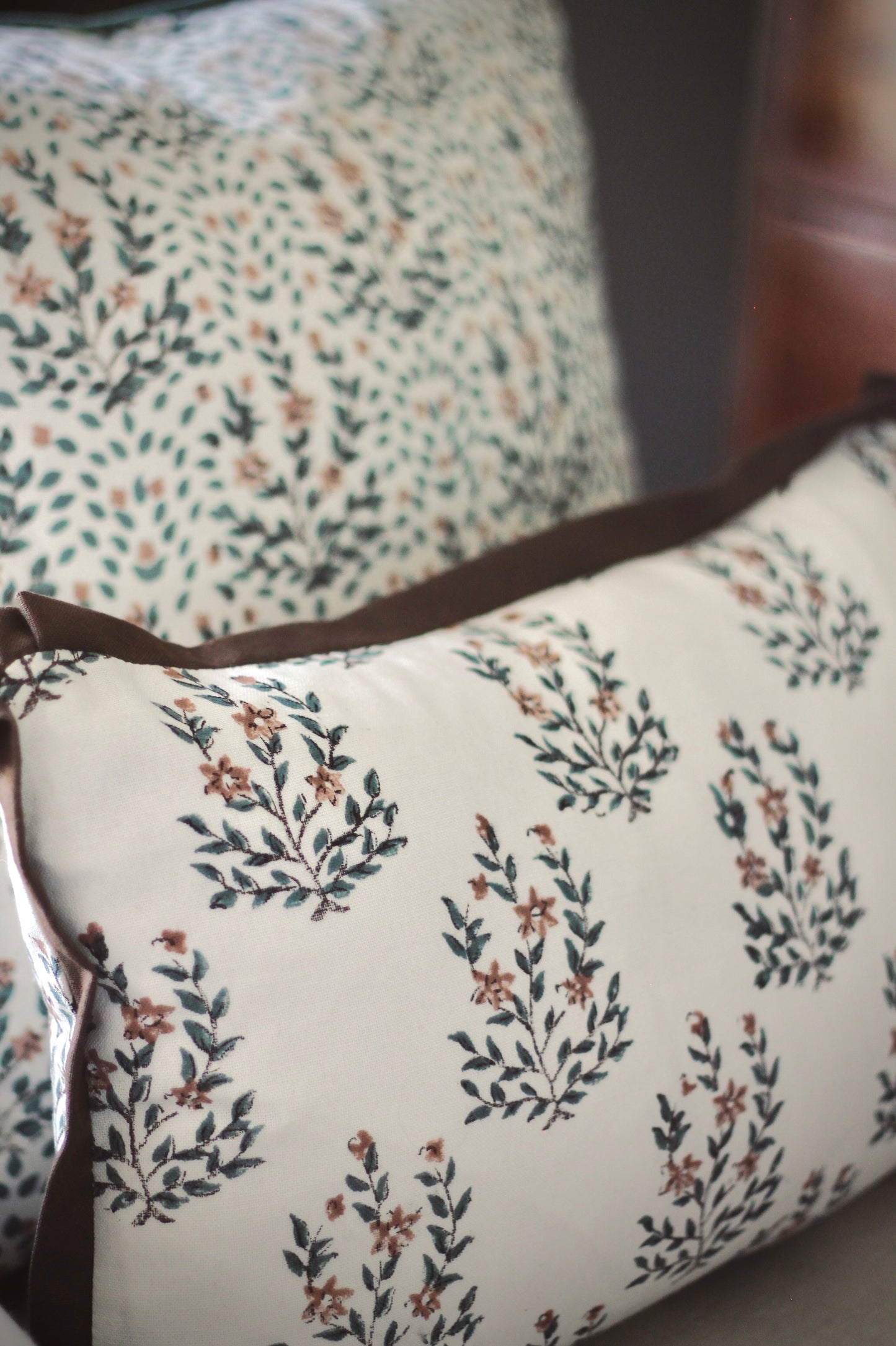 Marcella Pillow Covers | Walnut Flange