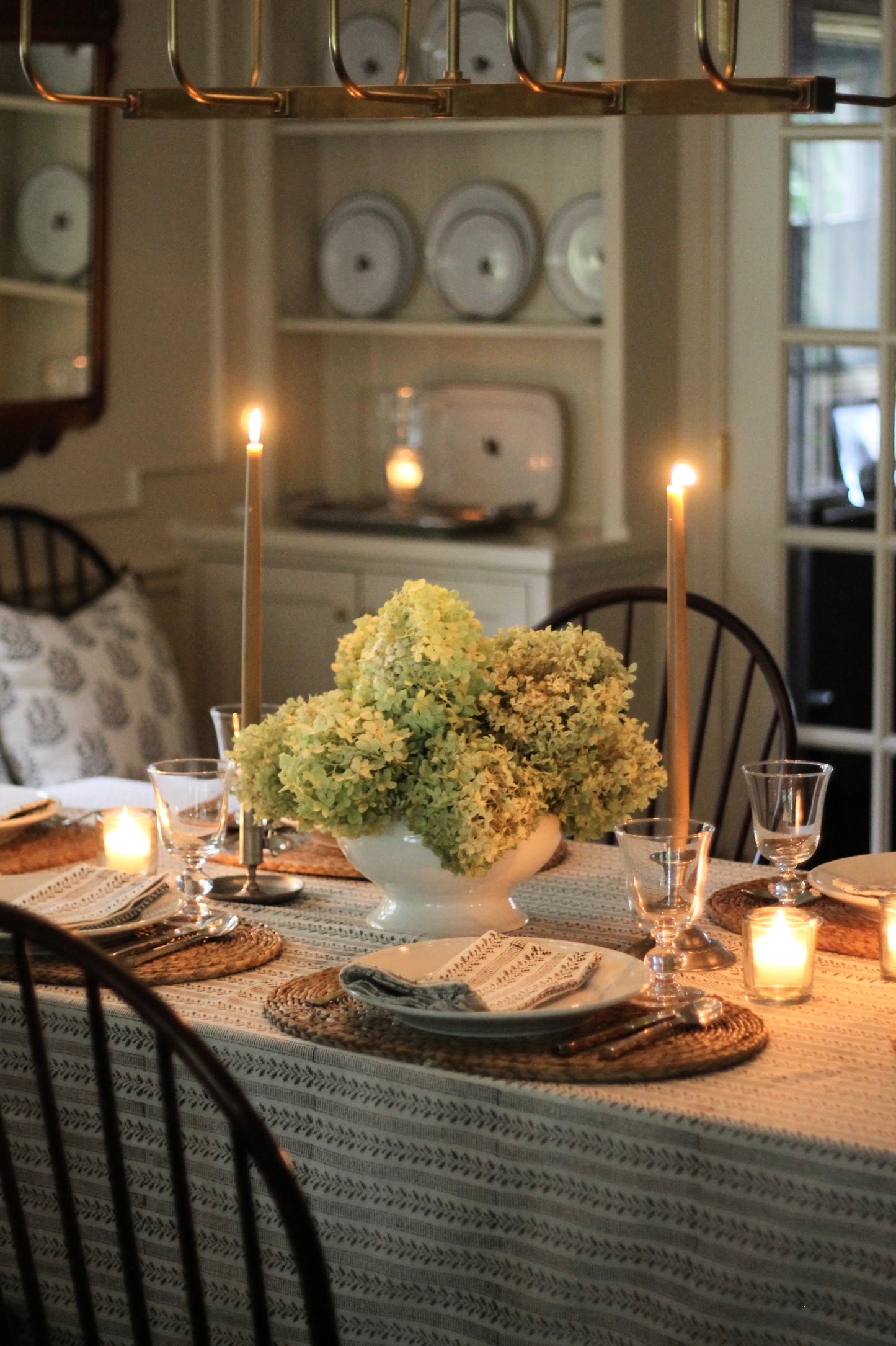 Oak Leaf Ticking Stripe Tablecloths | 2 sizes