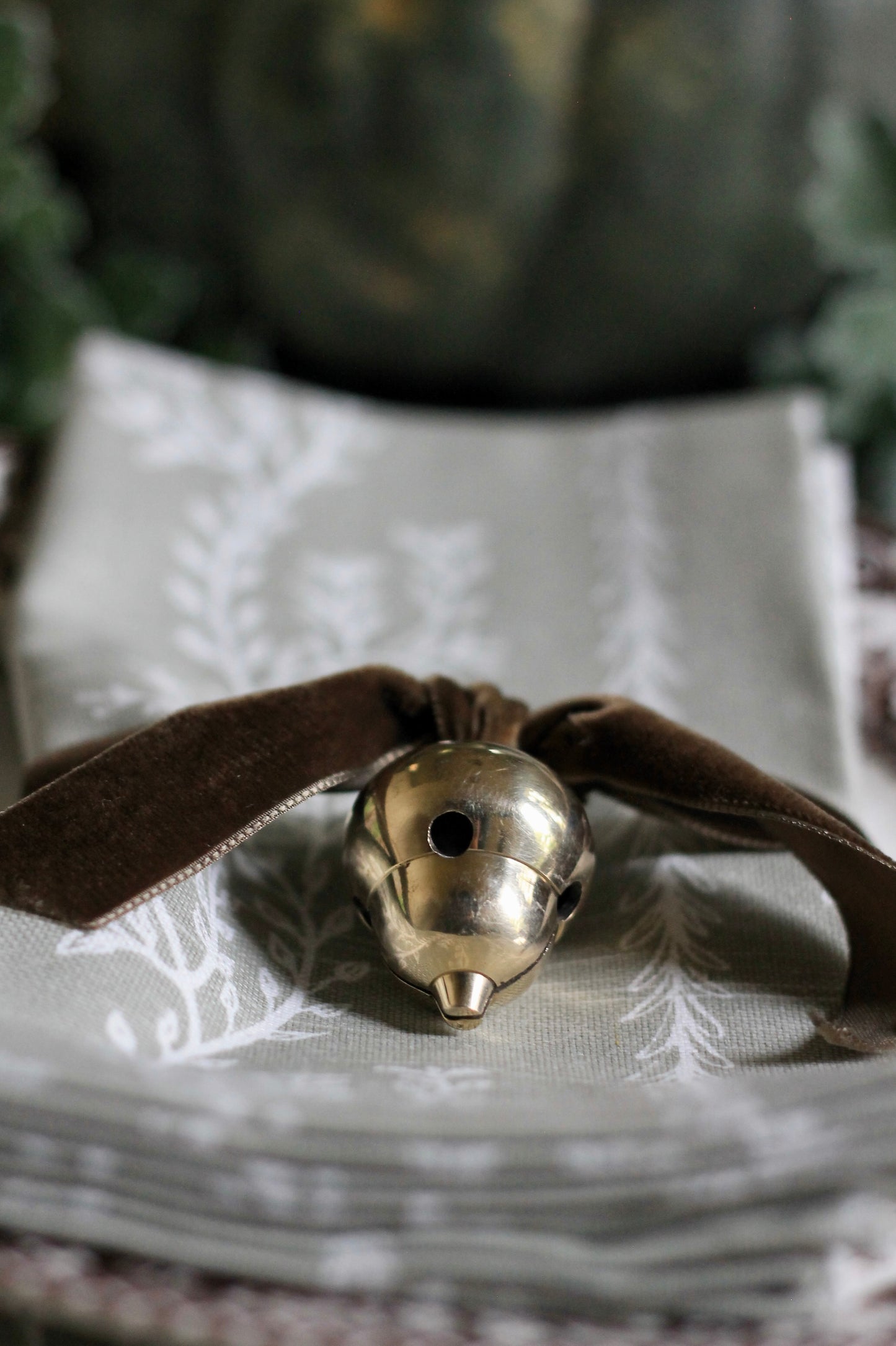 Acorn Brass Bell