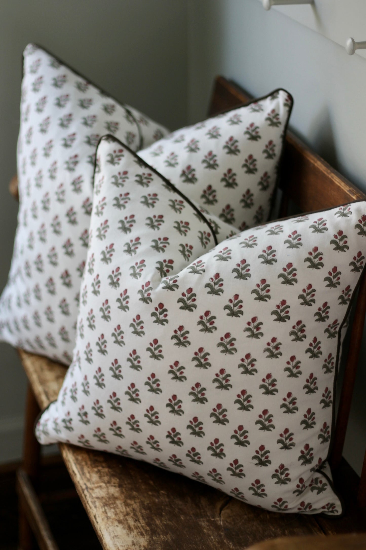 Alison Pillow Covers | Walnut Trim