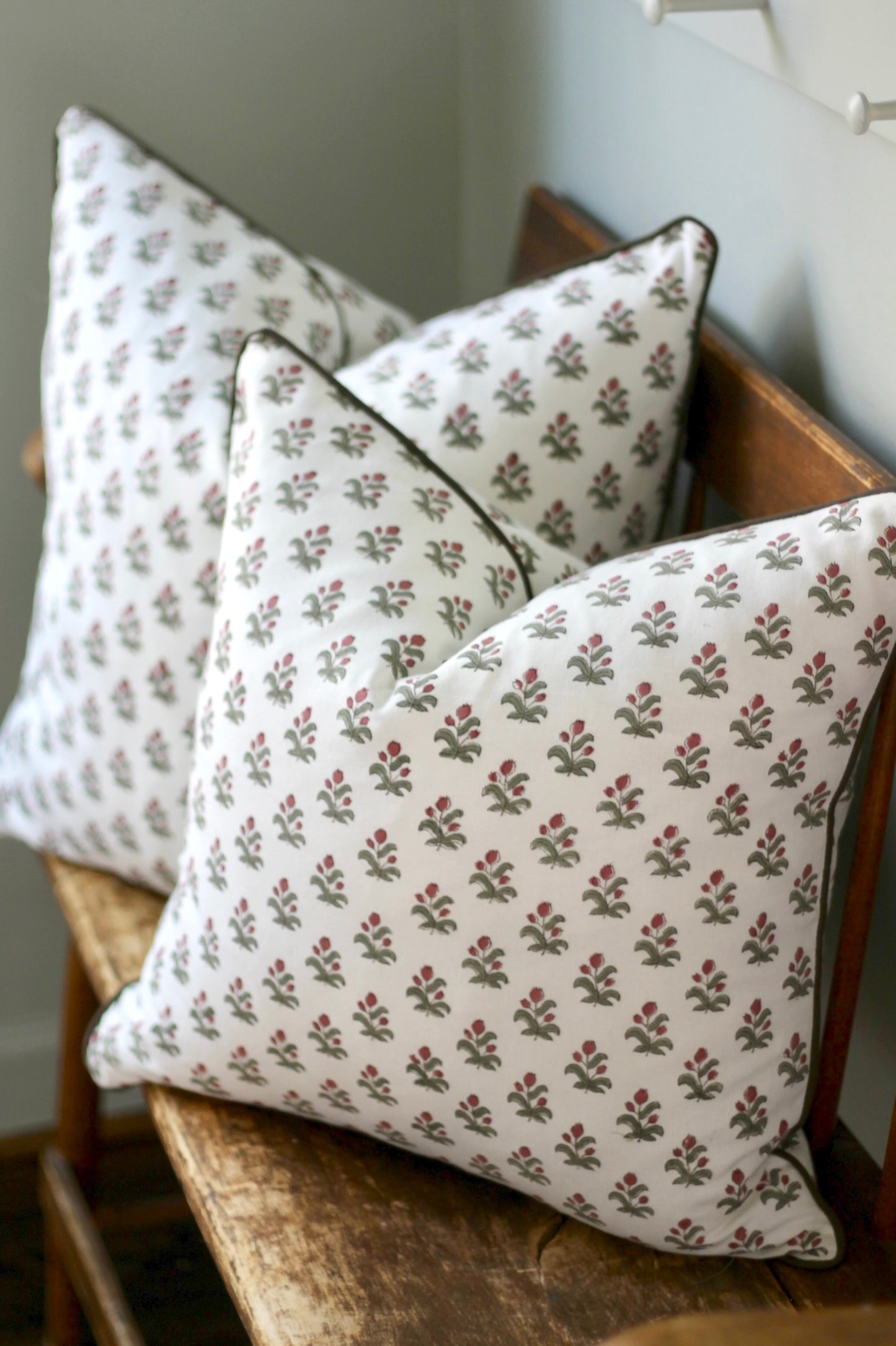 Alison Pillow Covers | Walnut Trim
