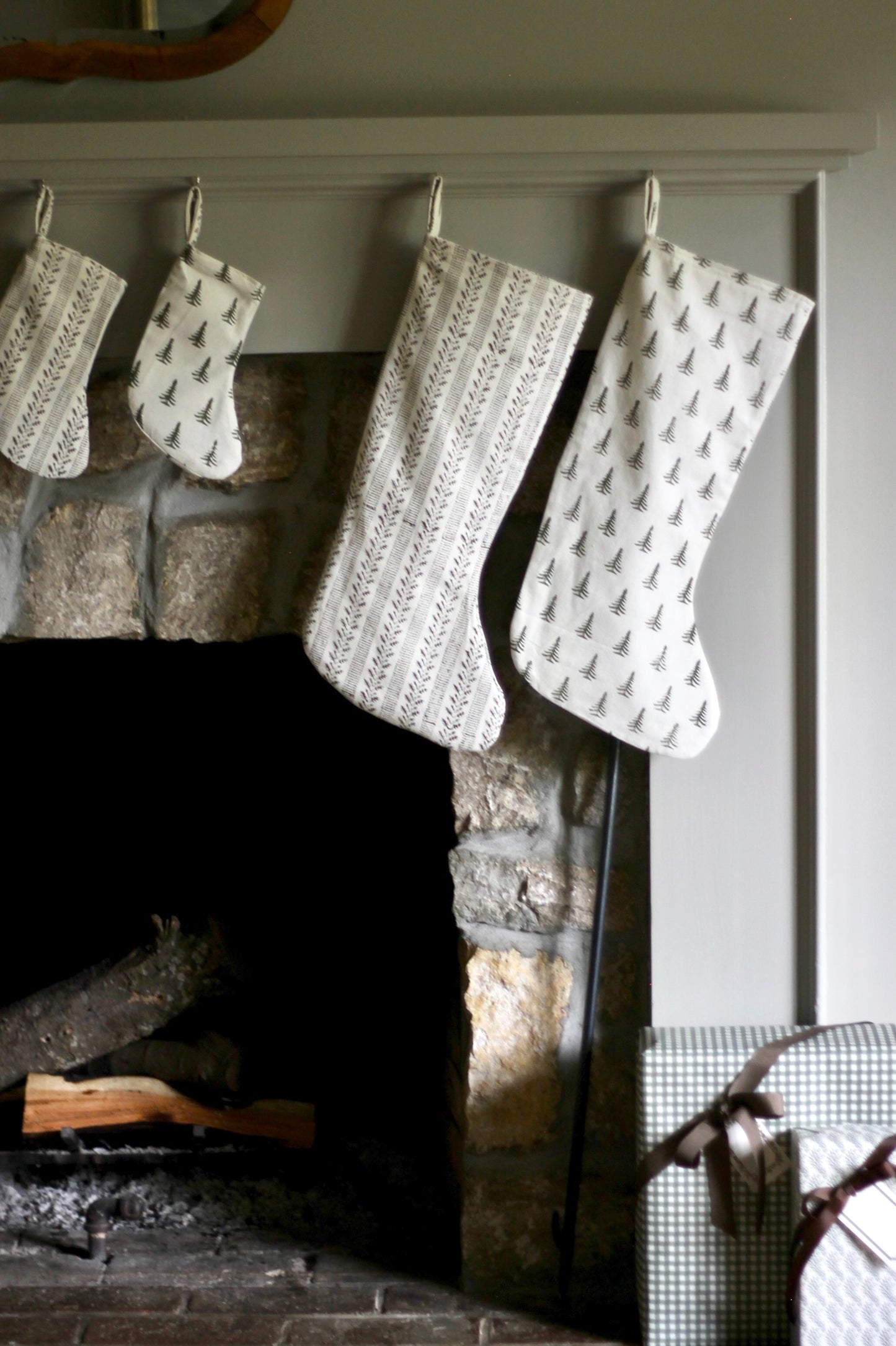 Tree Reversible Christmas Stockings | 2 sizes