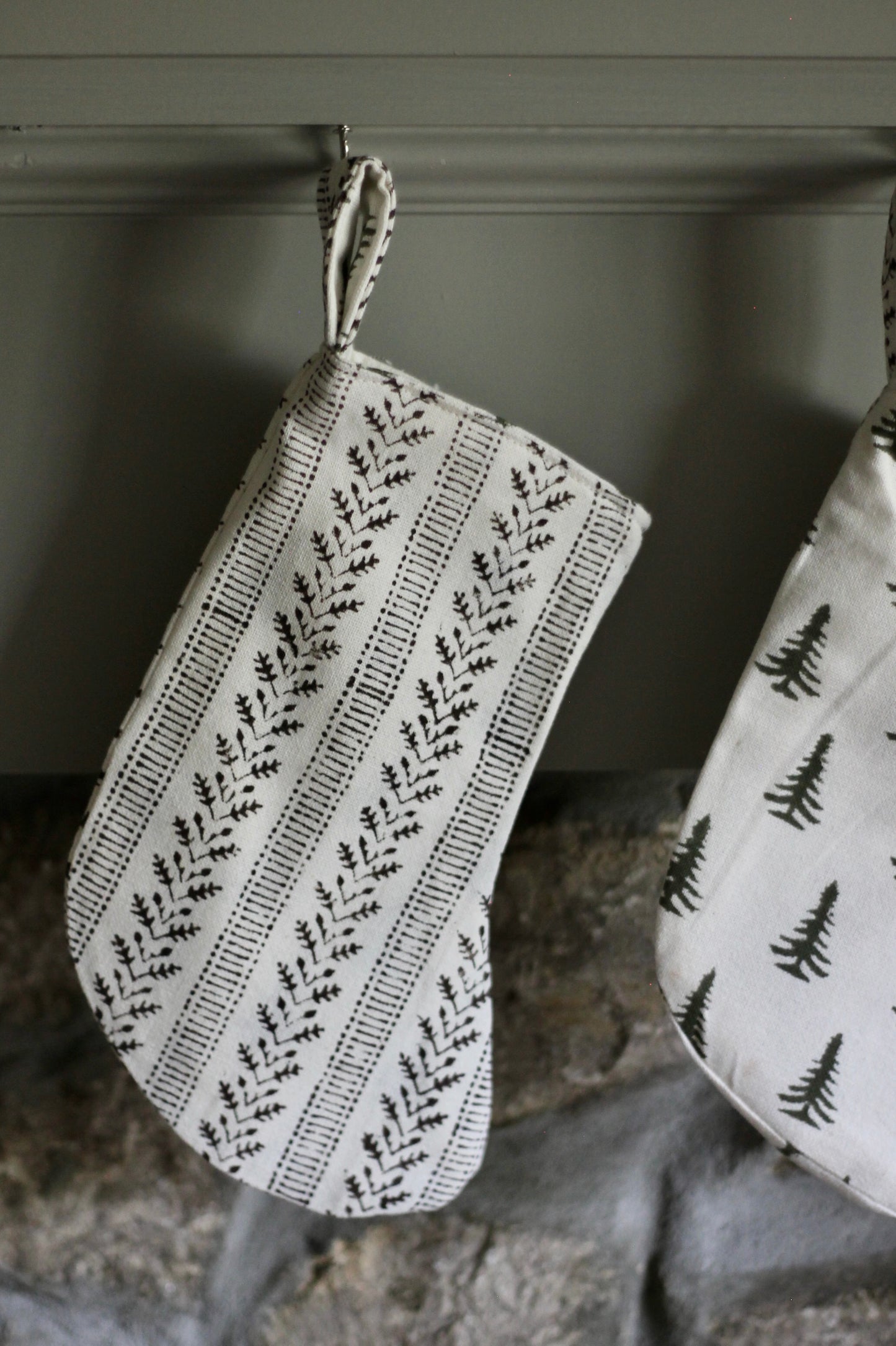 Tree Reversible Christmas Stockings | 2 sizes