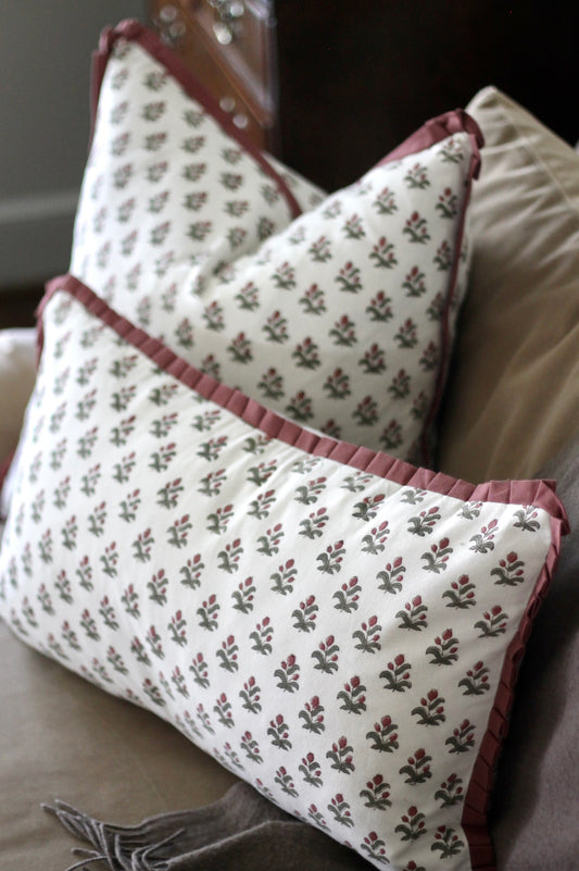 Alison Pillow Covers | Rosewood Trim