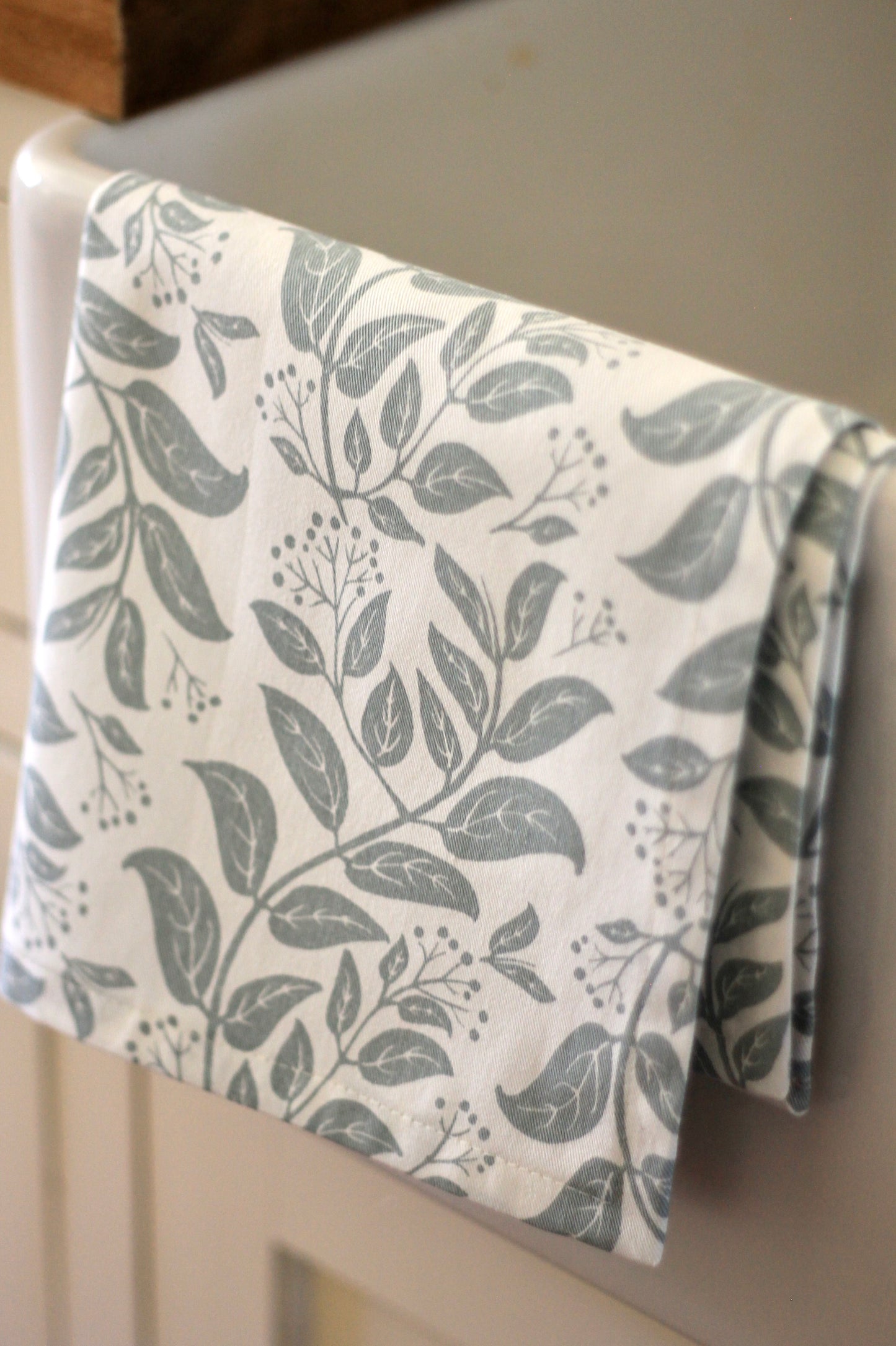 Privet Hedge in Seaglass Tea Towels