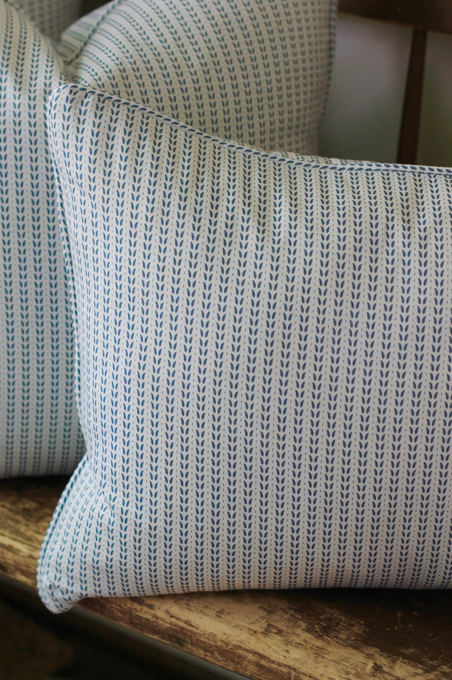 Dot & Leaf Pillow Covers in Navy | 3 sizes