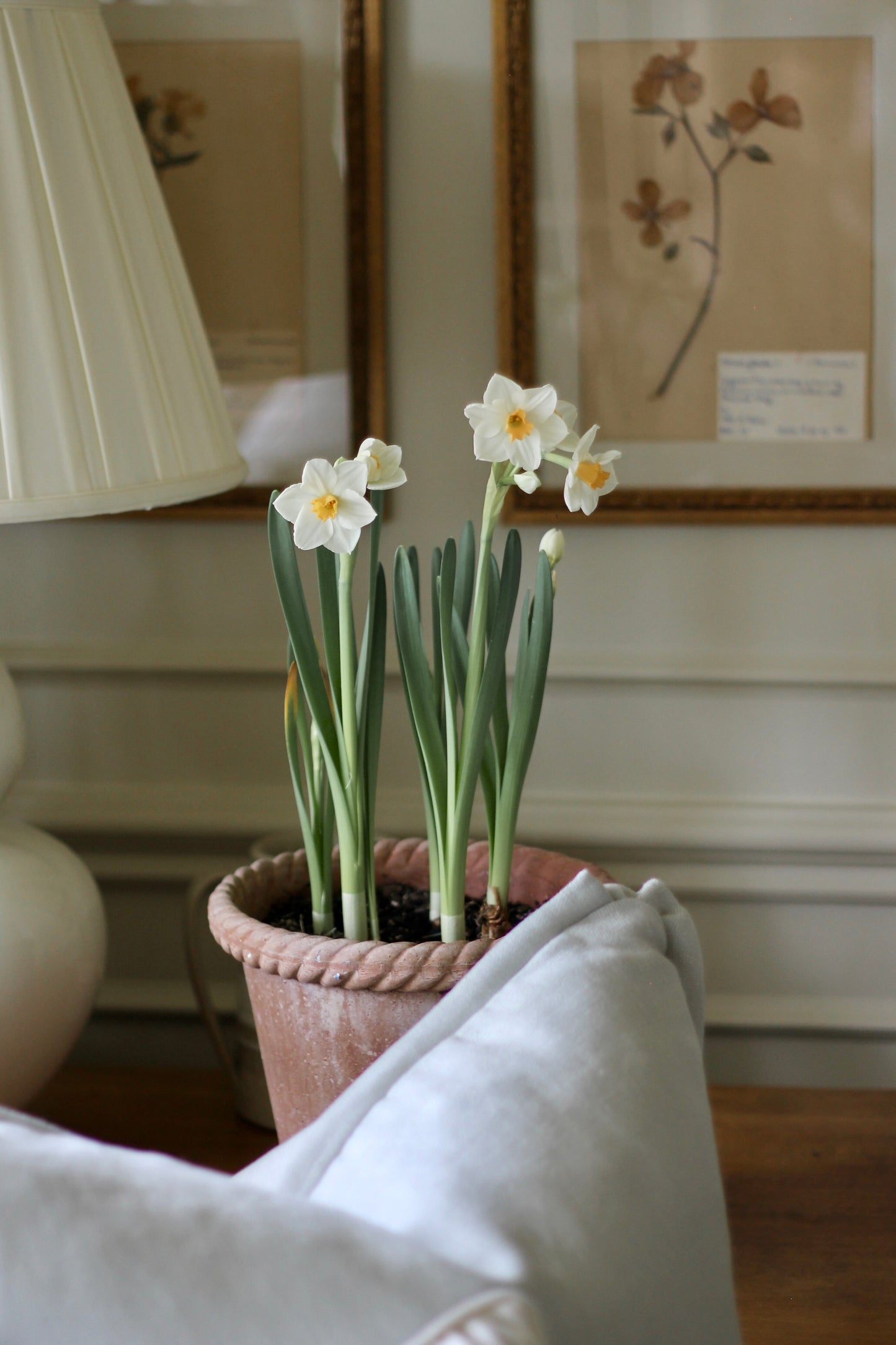 Solid Linen Pillow Covers in Serenity