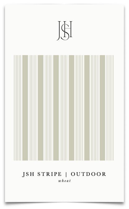 JSH Stripe in Wheat Outdoor Fabric by the Yard