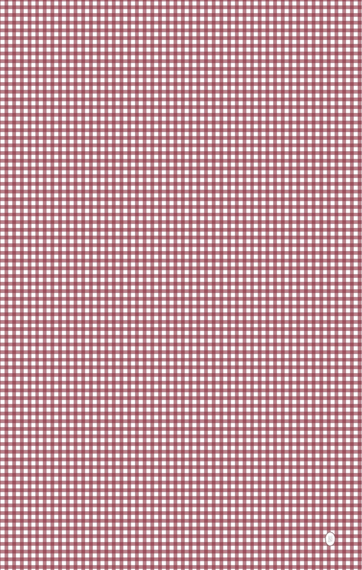 Red Gingham Wrapping Papers - 4 sheets