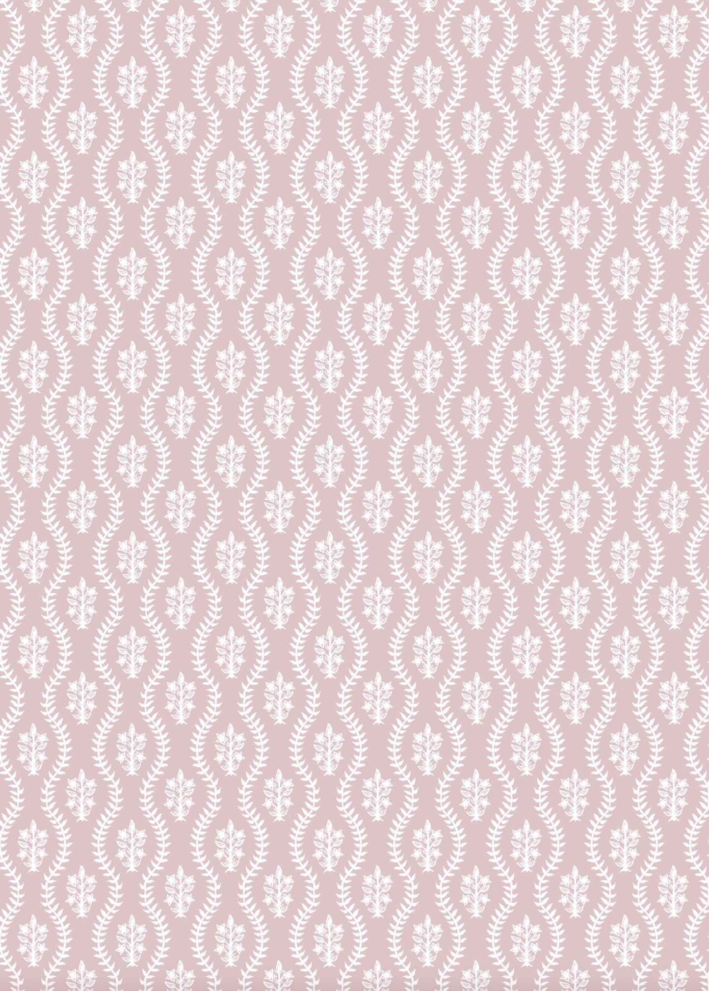 Scalloped Dahlia Wrapping Paper in Rose