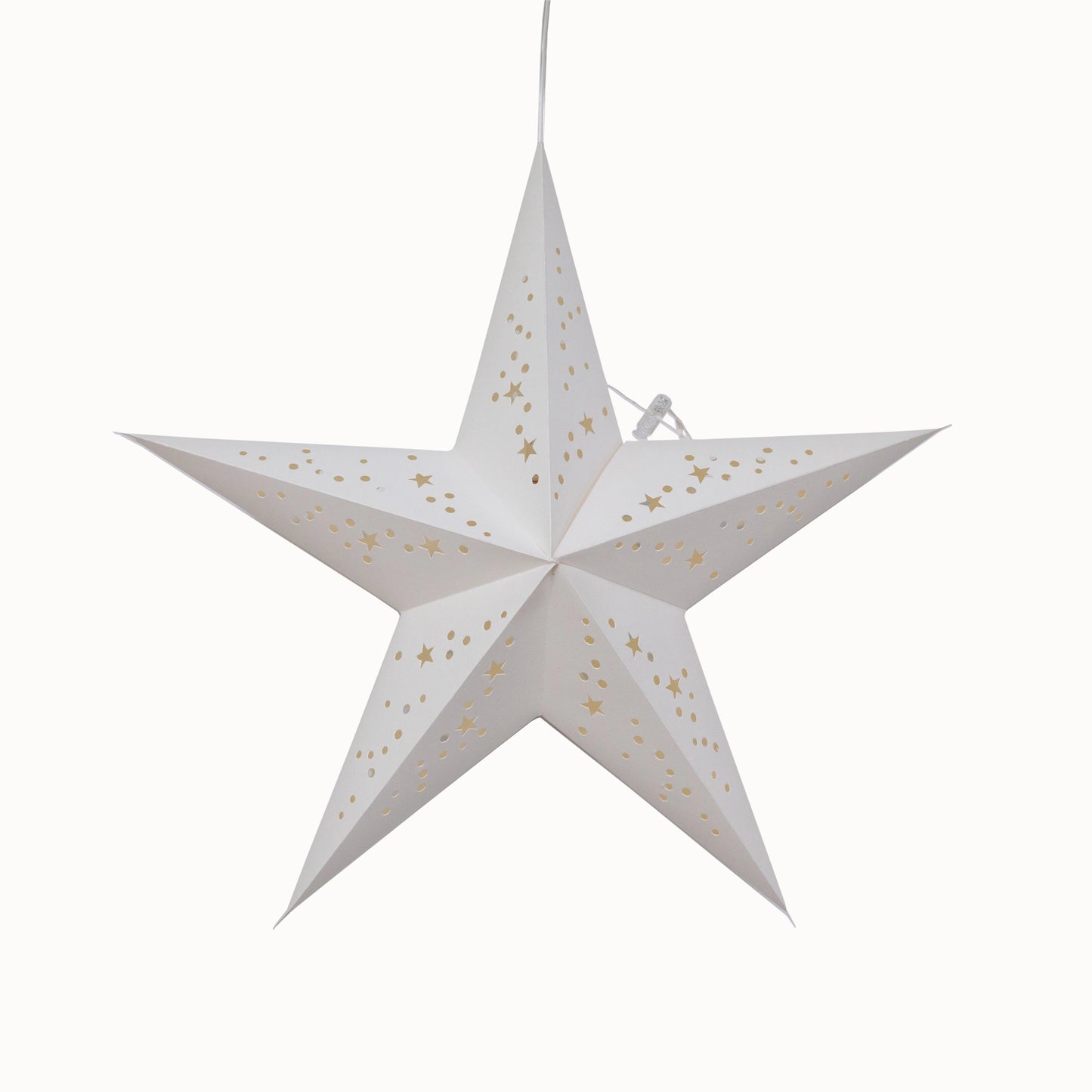 Lit Punched Paper Stars