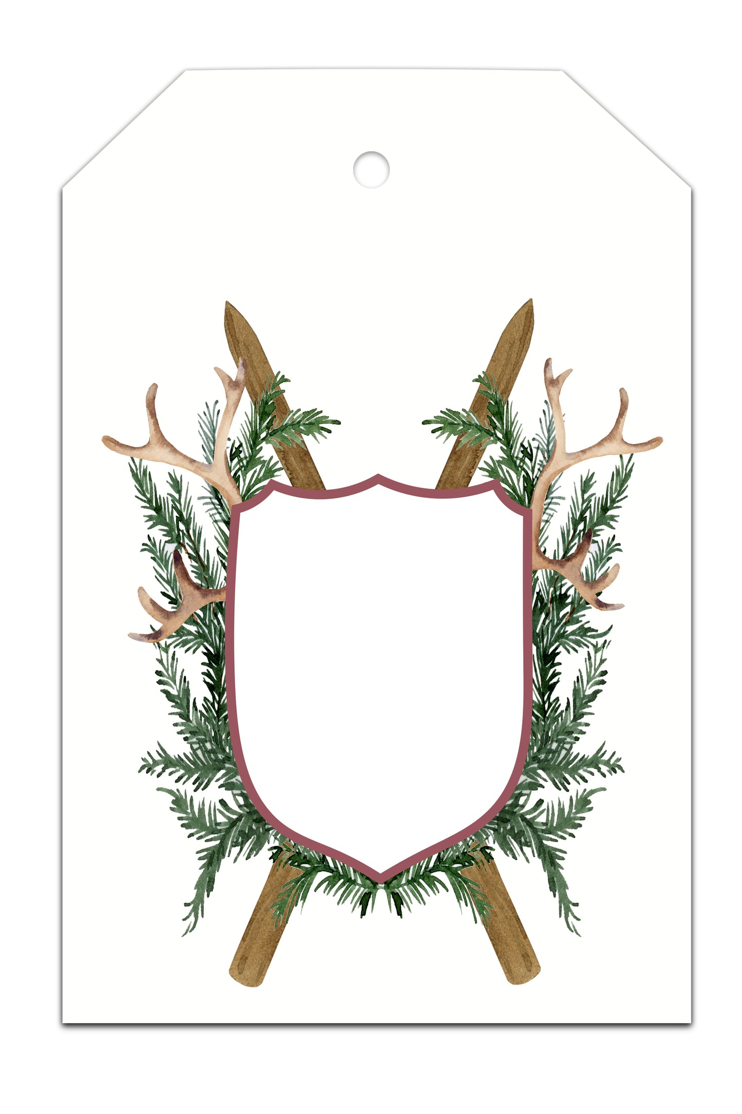 Woodland Lodge Shield Tags