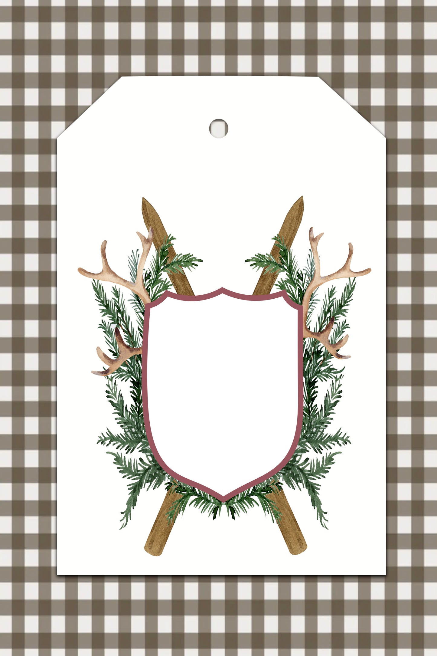 Woodland Lodge Shield Tags