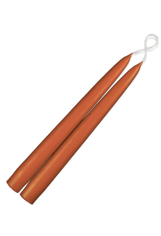 Hand Dipped Taper Candles - Terracotta
