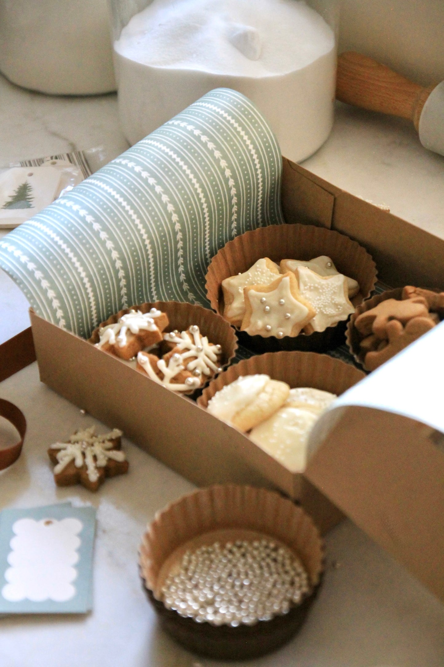 Kraft Window Boxes Large | set of 5