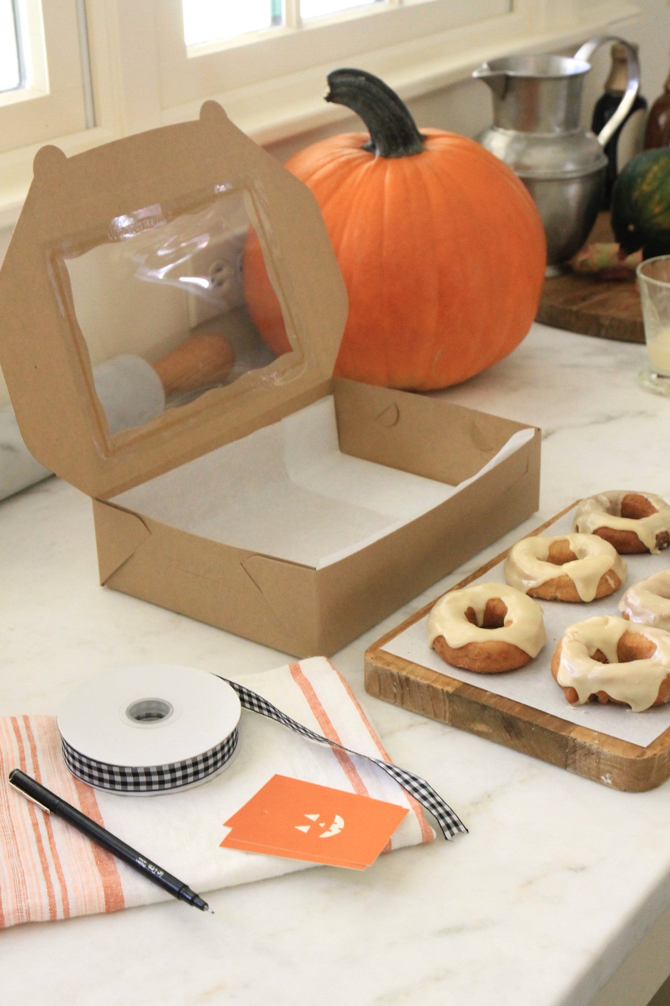 Kraft Window Boxes 6" Square | set of 5