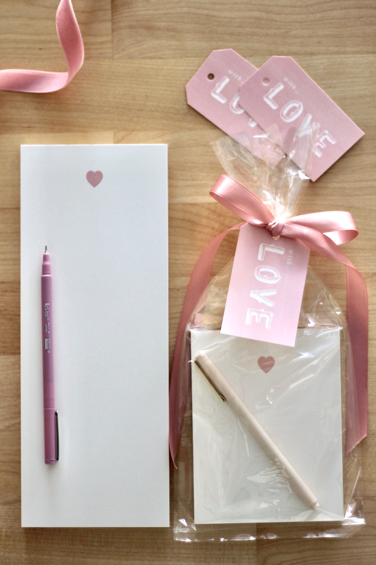 Faux Bois With LOVE Tags - Set of 10