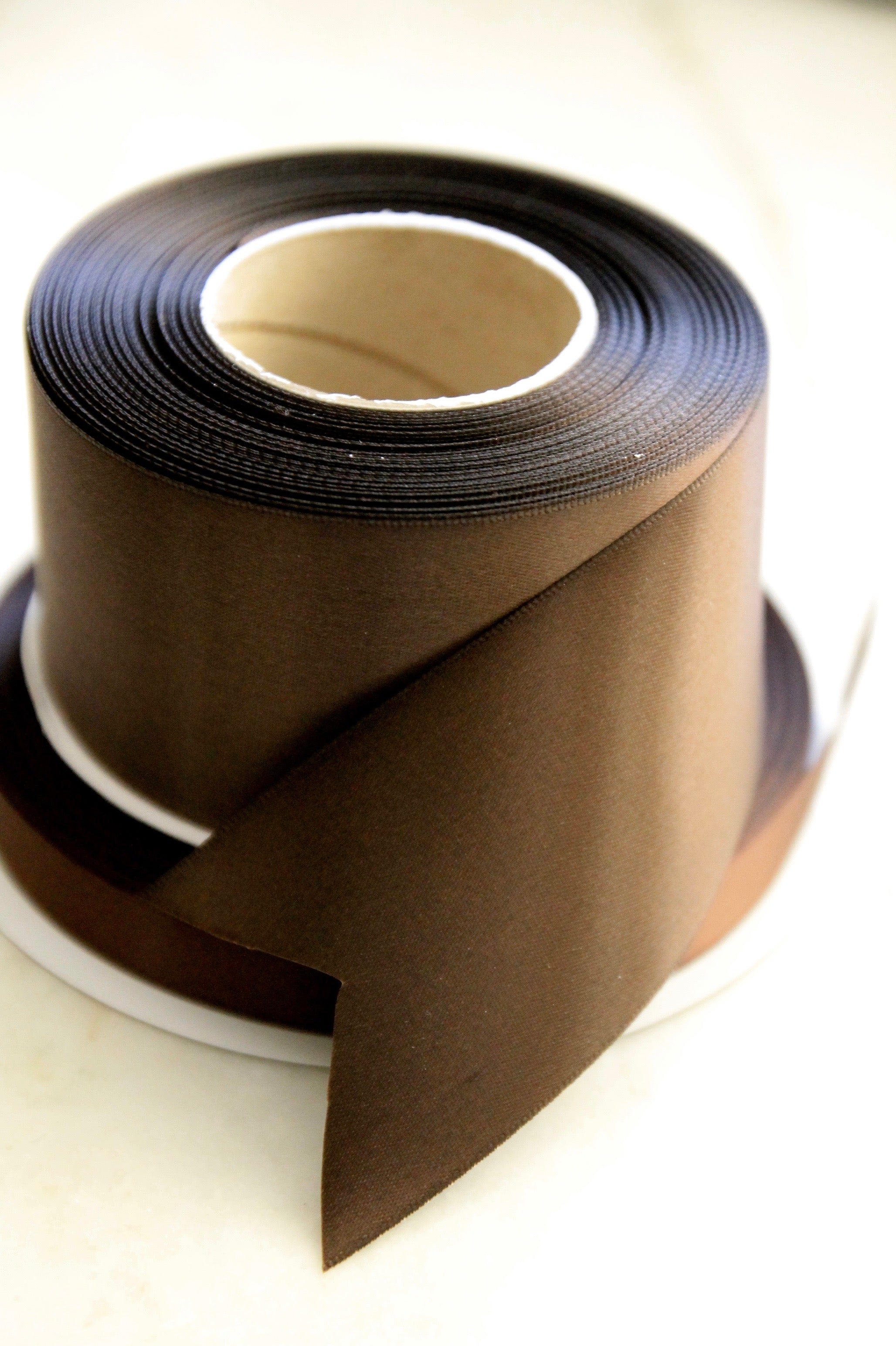 Brown satin clearance ribbon