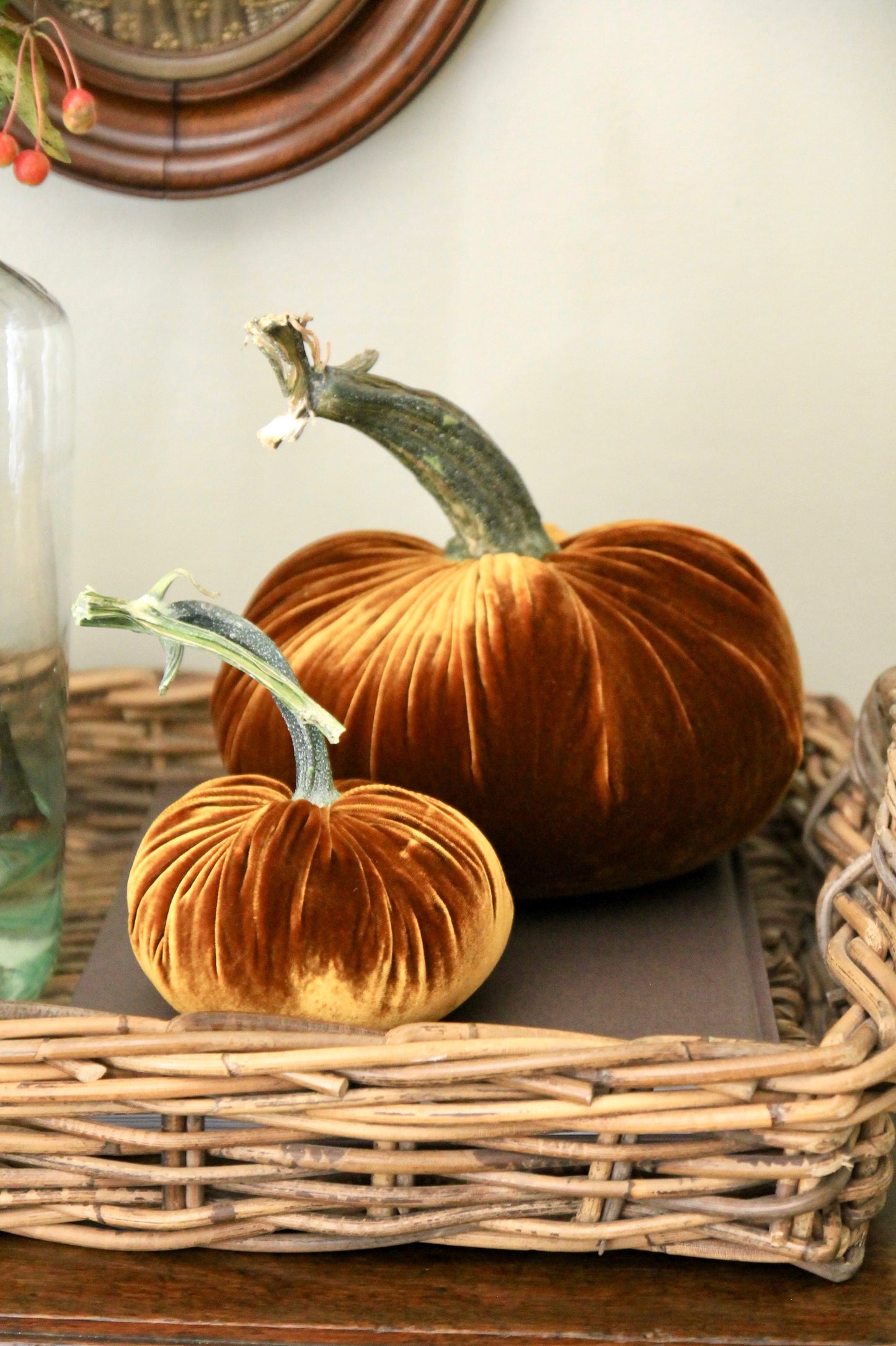 Bronze Velvet Pumpkins