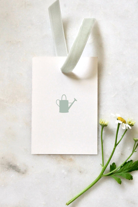 Watering Can Tags in Jadeite | Set of 10