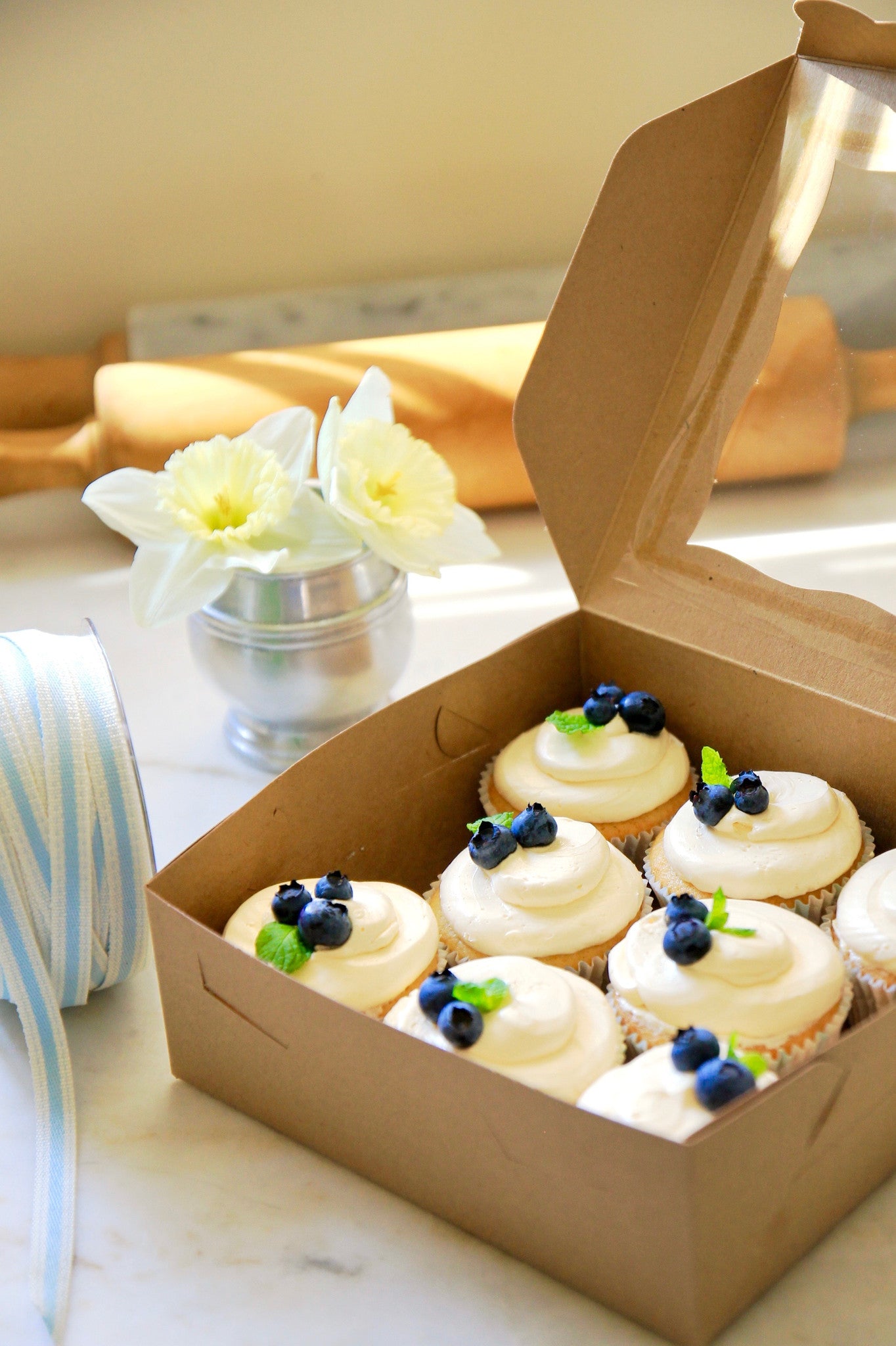 Kraft Window Boxes Large | set of 5